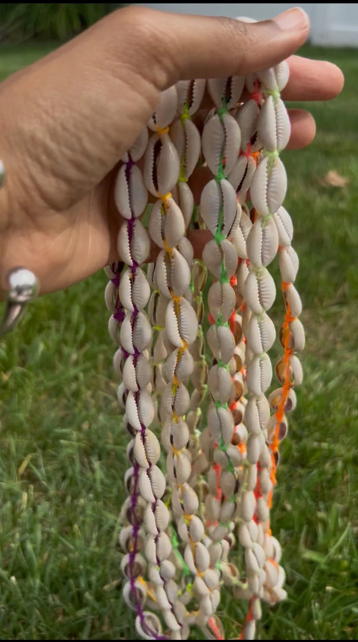 ⚡️ Neon Cowrie Link Necklace⚡️