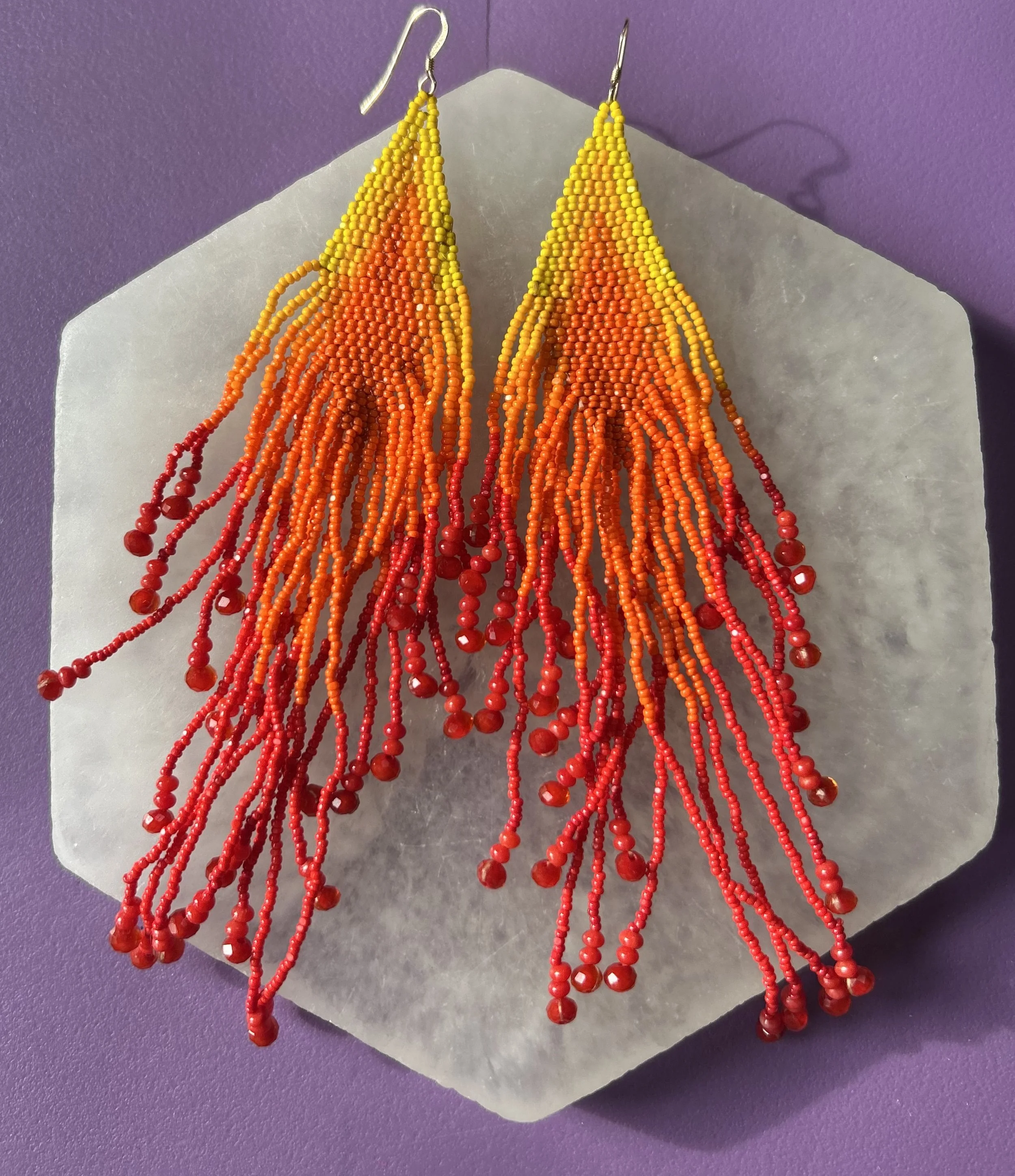 Custom Wings - Flame On w/ Red Coral