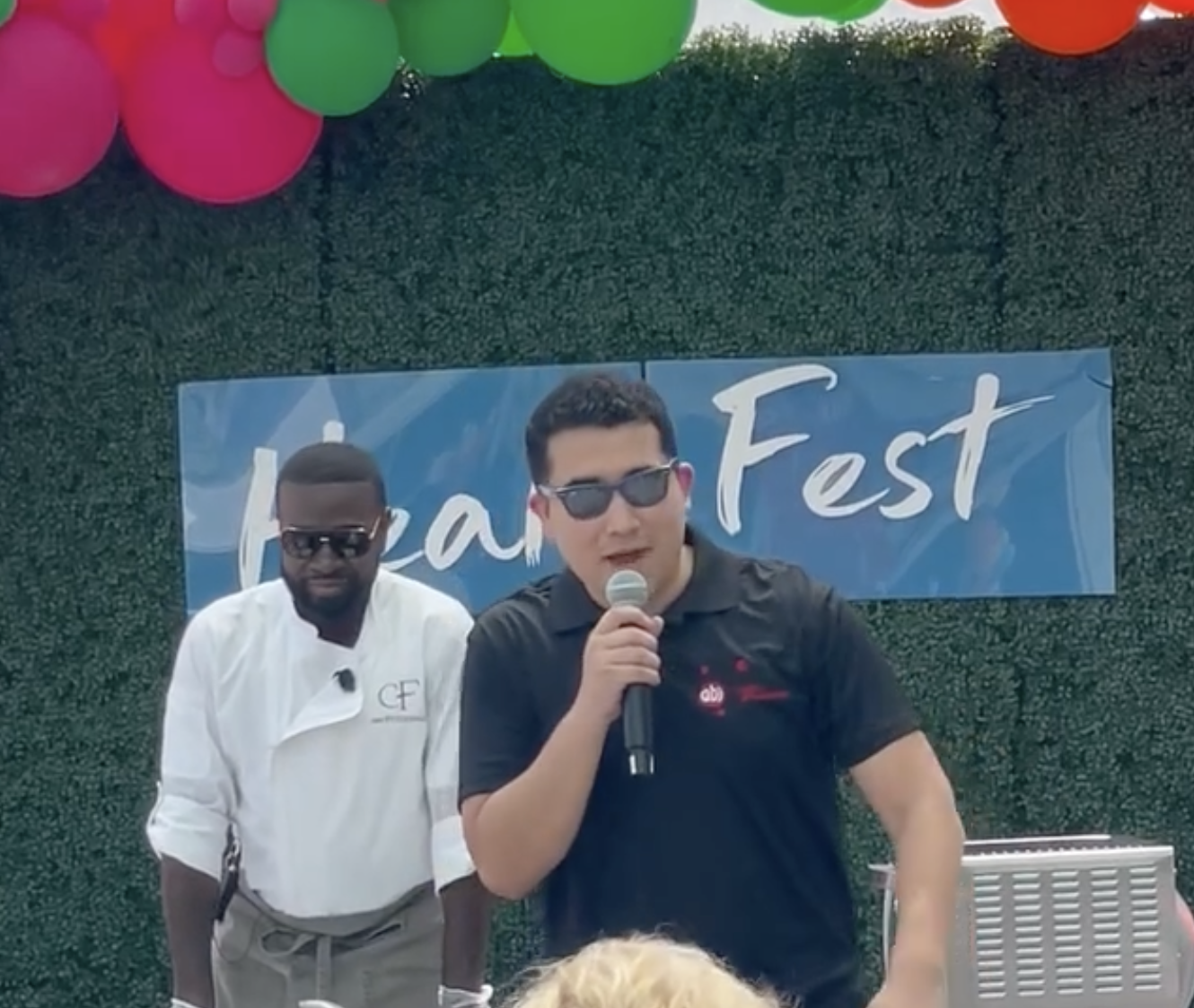 ABI’s Account Director George Pompa is seen introducing Chef Fitzgerald.