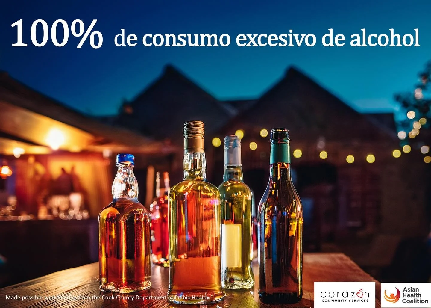 In 2024, we conducted a mental health survey for suburban Cook County residents in partnership with the Asian Health Coalition. We found that among Latinx survey participants who consumed alcohol in the past month, 100% reported they binge drank. 

F