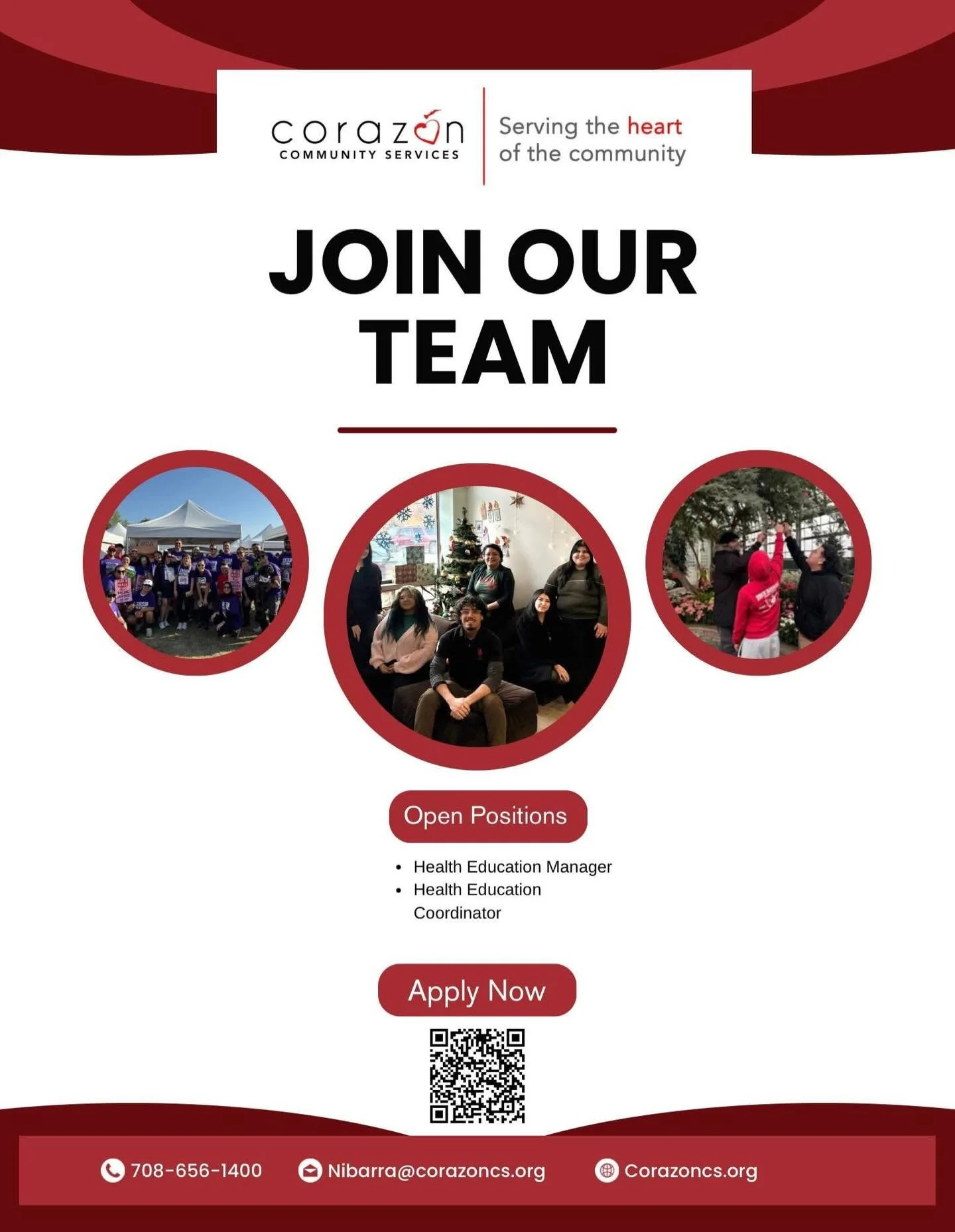 Join our team!
Corazon is hiring!
We are looking for our future Health Education Manager and coordinator.