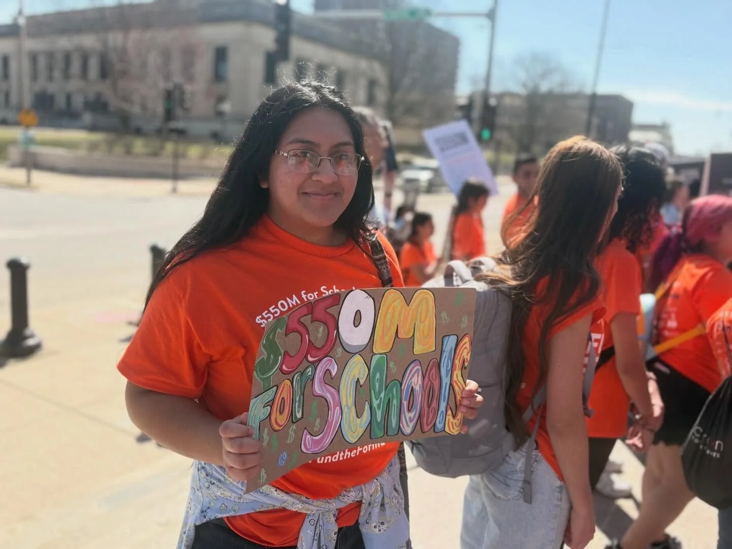 #fundtheformula Today Corazon was able to join Advance Illinois and Morton East to advocate for equitable k-12 funding. We&rsquo;re asking to increase the budget to #550million to provide more school staff, better technology, improved educational mat