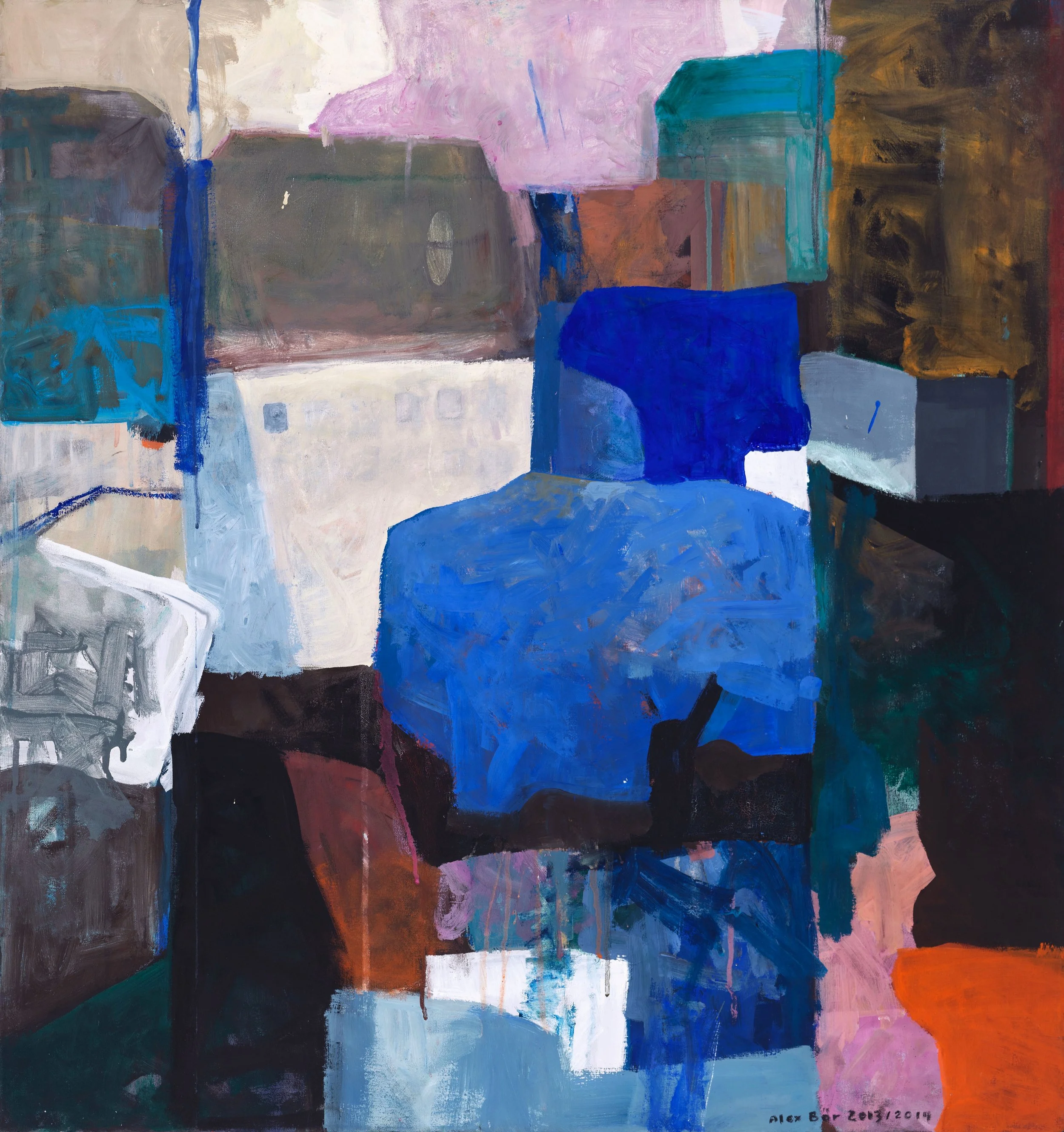 Blauer Baum im Hinterhof, Mischtech. a. Lw., 2015 80 x 75 cm.jpg