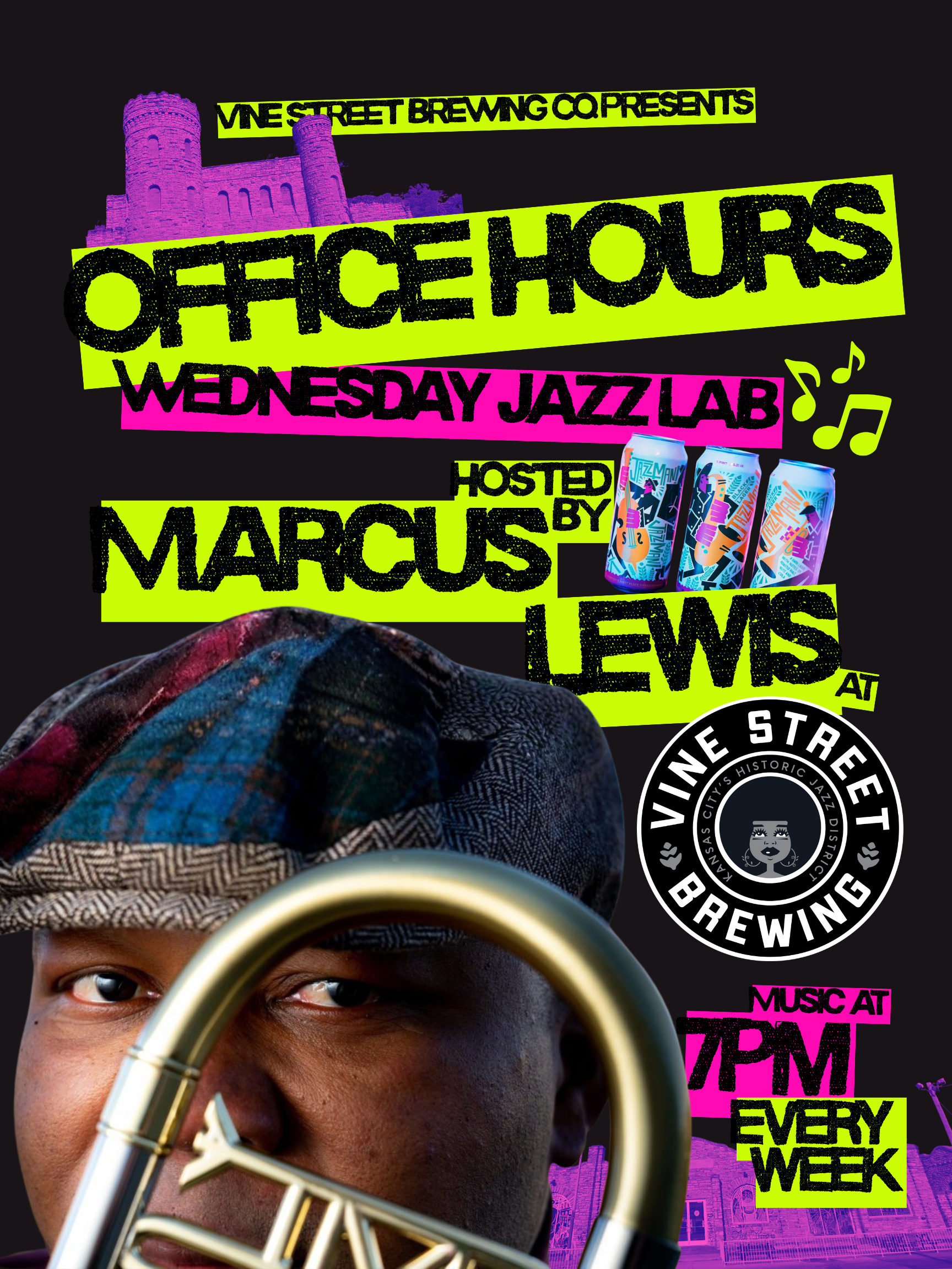 Office Hours – Wednesday jazz jam with Marcus Lewis 