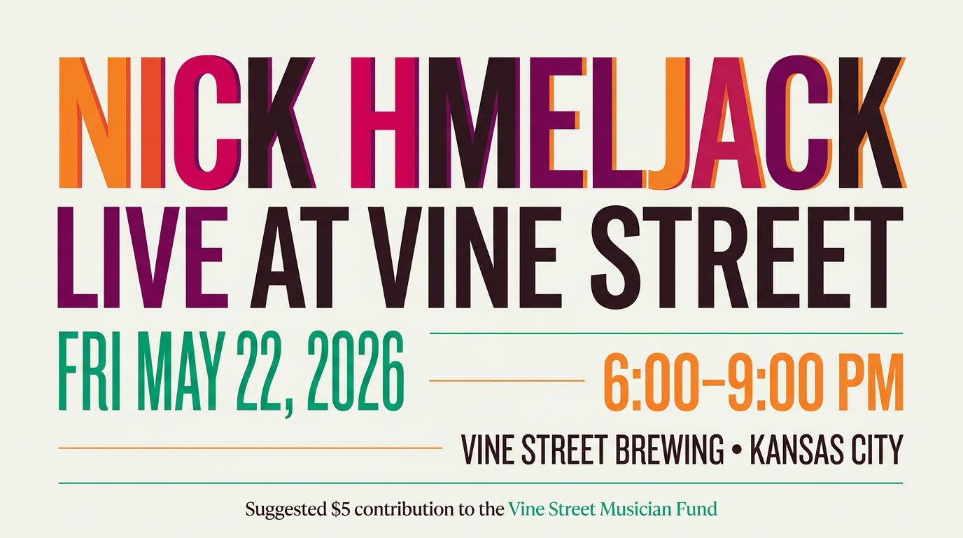 Nick Hmeljack Live at Vine Street