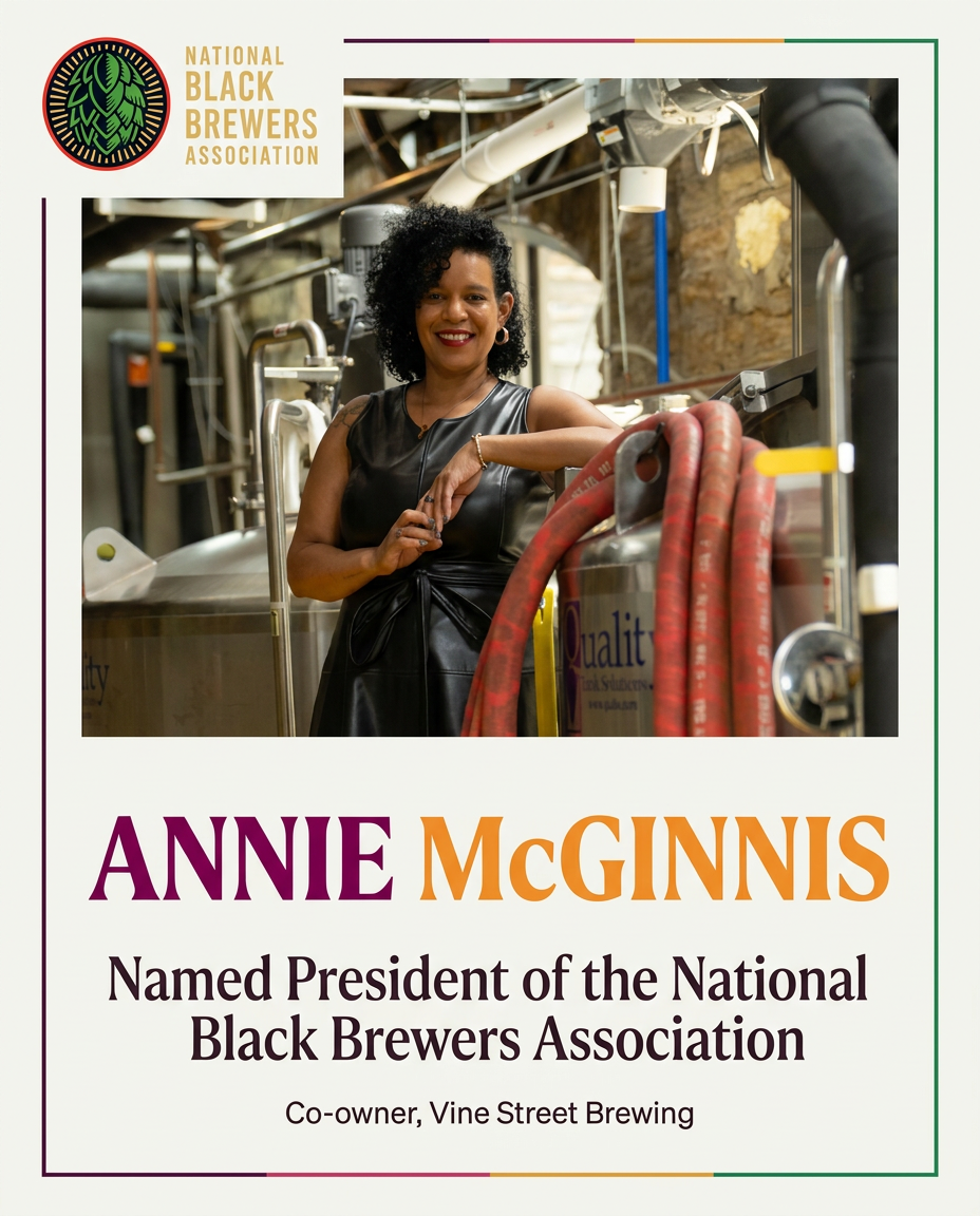 Annie McGinnis Named President of the National Black Brewers Association