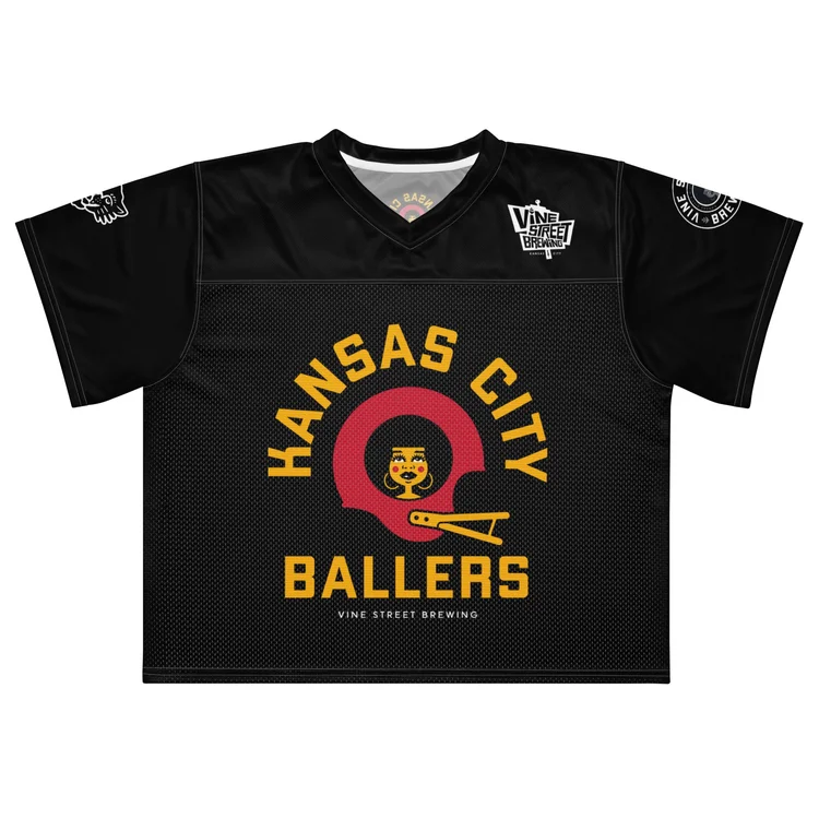 KC Ballers boxy football jersey