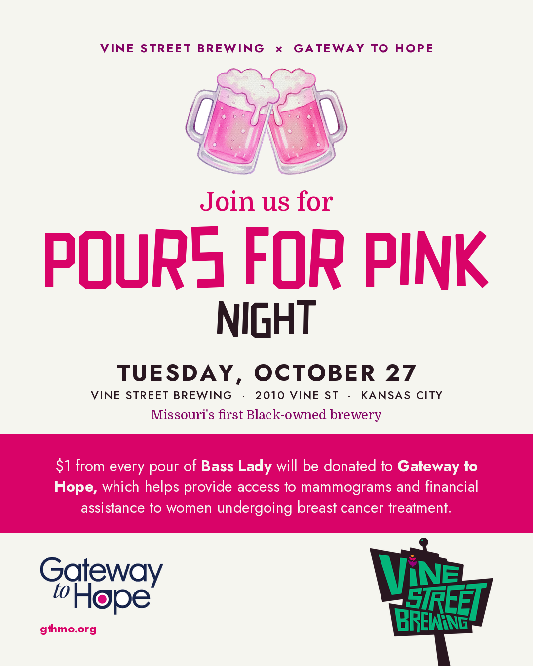 Pour for Pink
