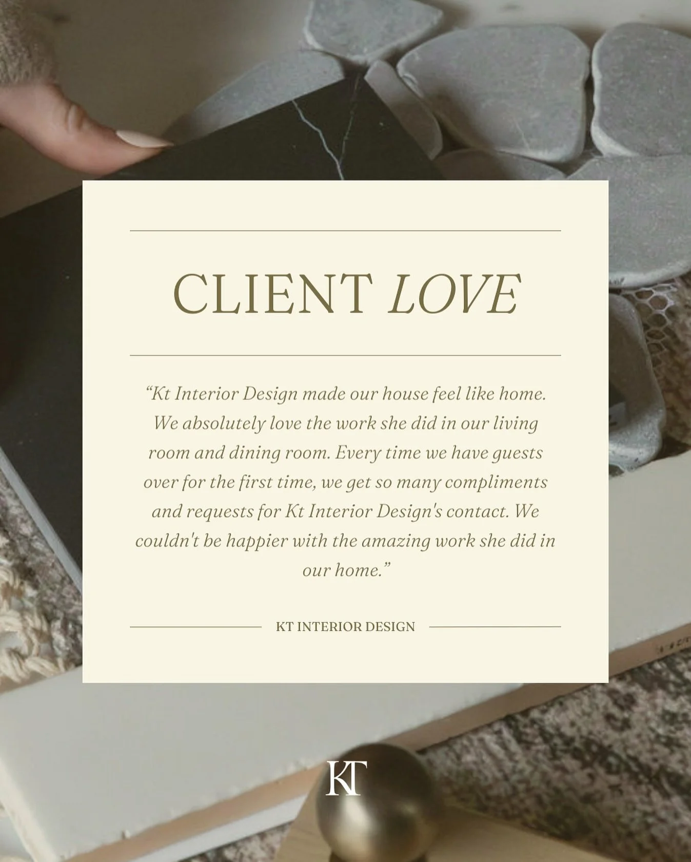 There&rsquo;s nothing quite like the feeling of transforming a house into a home, and hearing that our clients feel it too. Words like these remind us why design is so much more than aesthetics&mdash;it&rsquo;s about creating the sanctuary where your