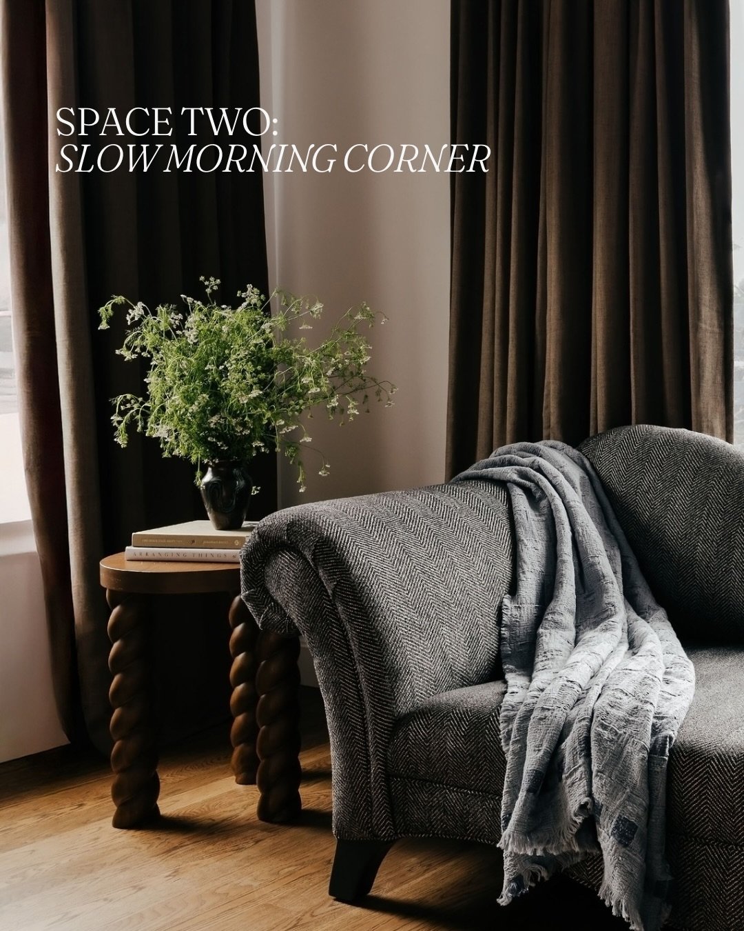 The art of the perfect cozy corner is knowing it needs to work for more than one mood. Reading when it&rsquo;s raining outside, your morning coffee before the house wakes up, an afternoon with nothing on the calendar&mdash;this is the space that hold