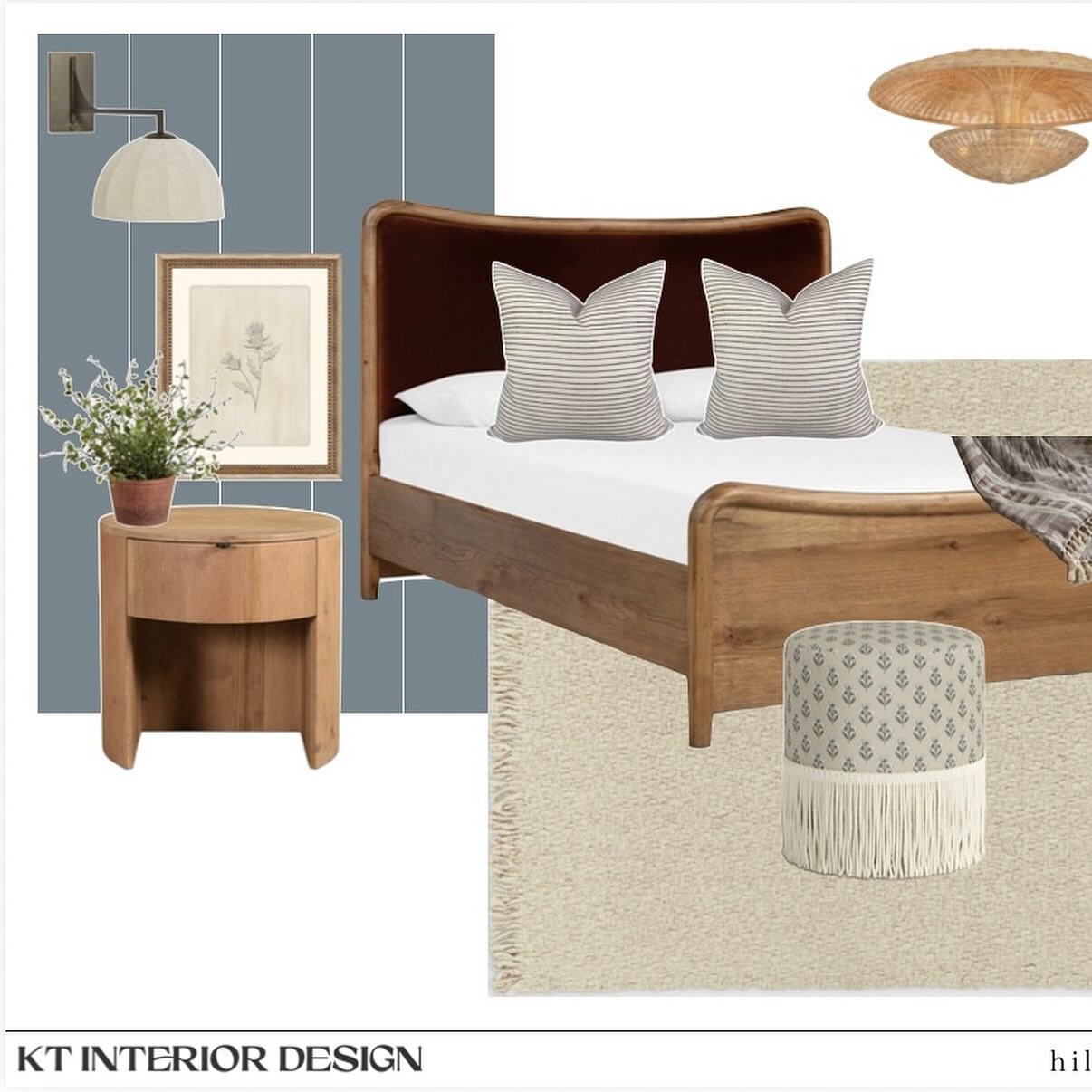 Soft, warm, and quietly layered.. 
A primary suite should feel like a retreat 🌿
#interiormoodboard #designprocess #interiorinspo