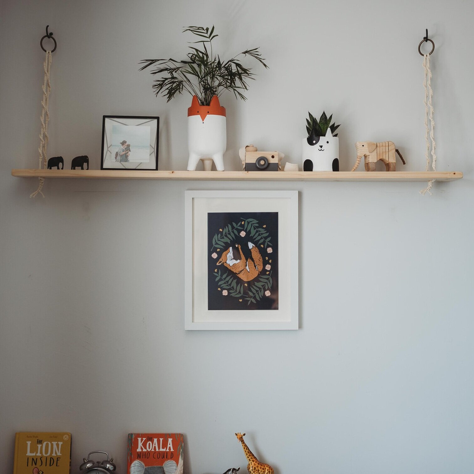Woodland Fox Illustrated Nursery Print
