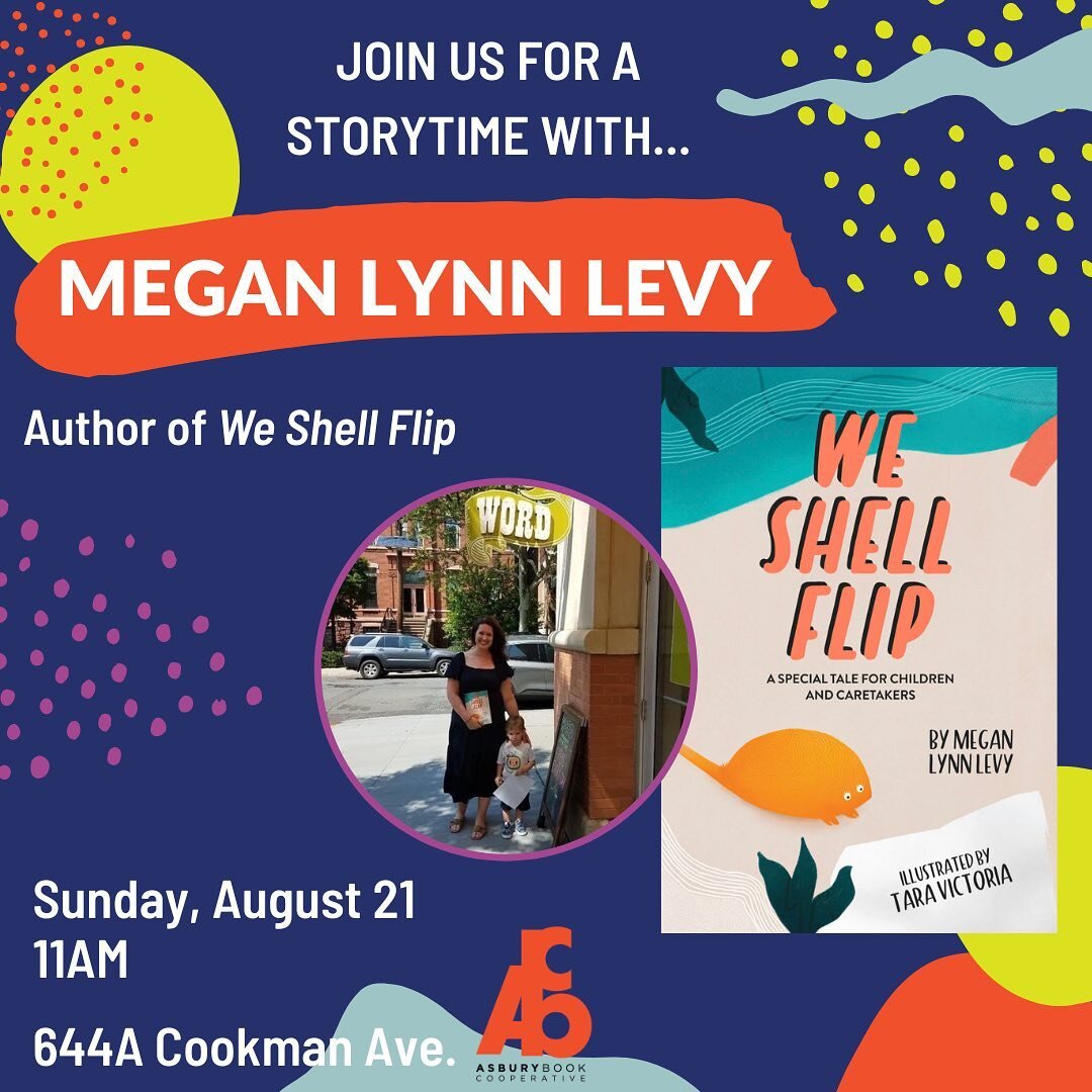 🚨KIDS STORY TIME EVENT!
🌊 Join us Sunday, August 22nd at 11am for our kids story time read of #WeShellFlip! We&rsquo;ll be at the magical @asbury_book_cooperative!
📖 MORE ABOUT THE BOOK: We Shell Flip follows a special horseshoe crab named Helen o