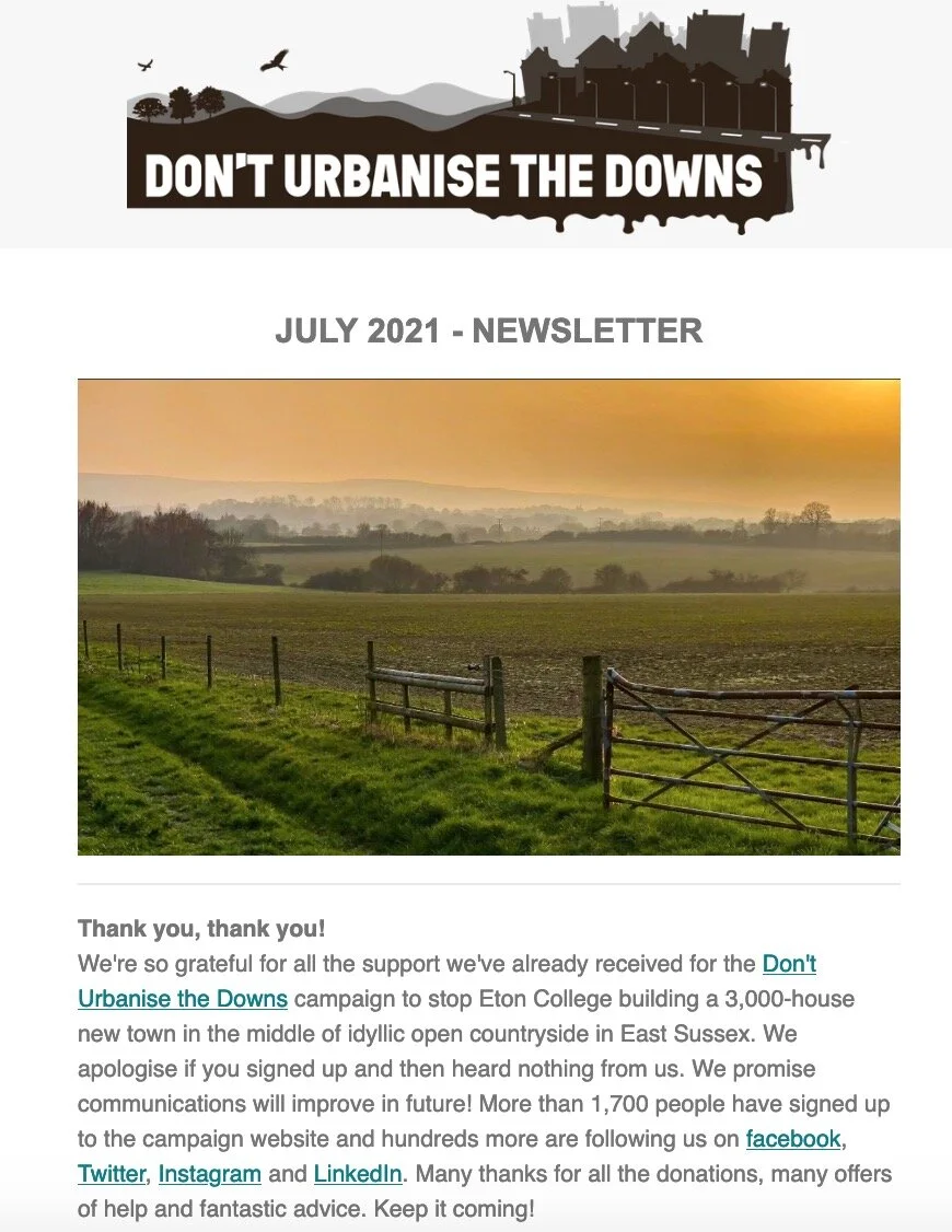 Latest news - July 2021 campaign newsletter