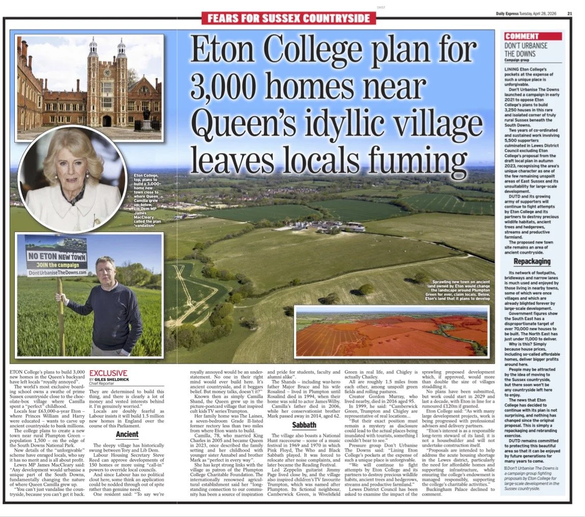 Daily Express article homes in on local anger … 