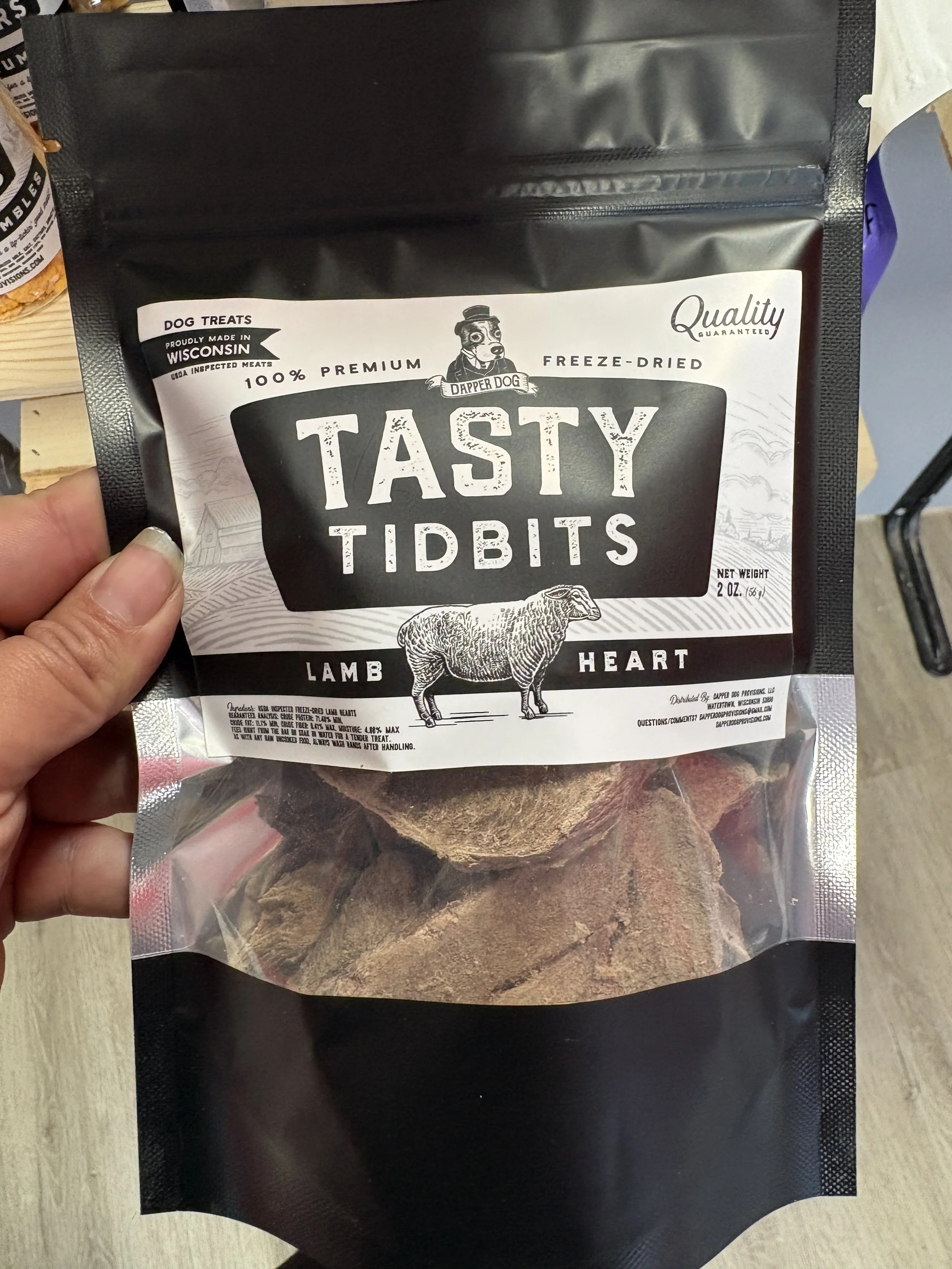 Tasty Tid Bits Lamb Heart Treats