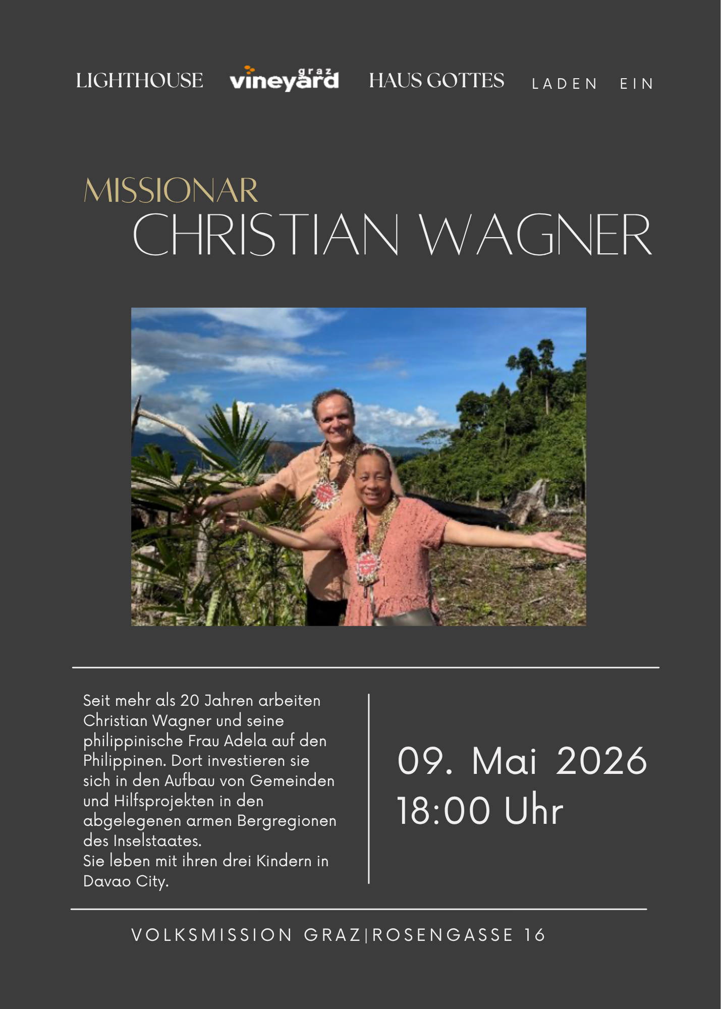Gottesdienst mit Christian Wagner in der Rosengasse 16