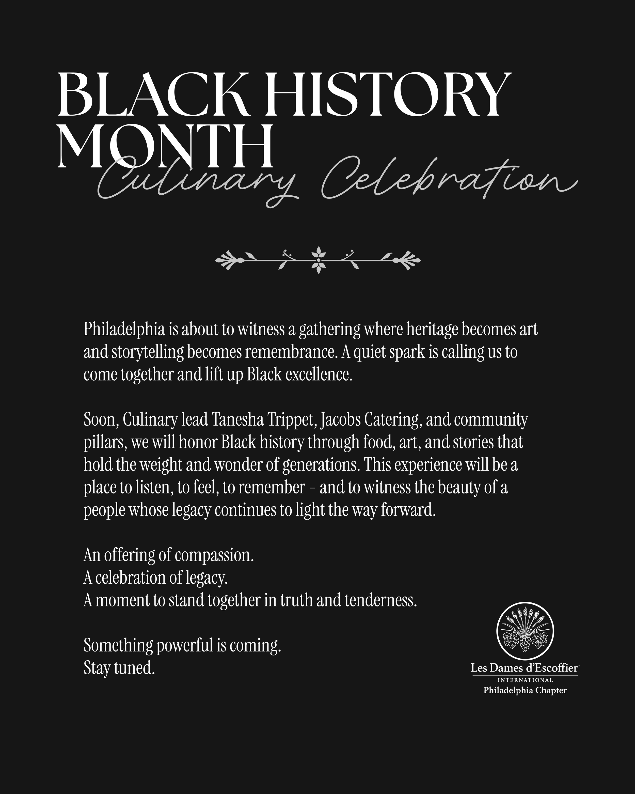 Black History Month Culinary Celebration