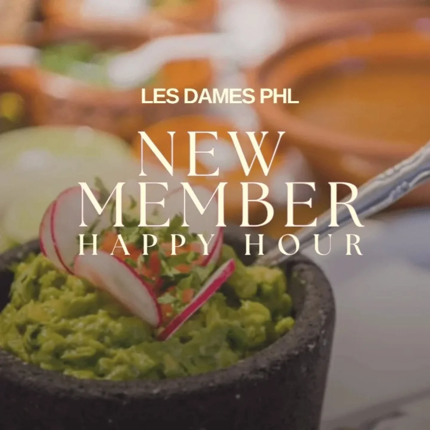 New Member Happy Hour 🎉

March 25 | 5&ndash;7 PM

South Philly Barbacoa

1134 S. 9th Street

We&rsquo;re celebrating YOU &mdash; our newest members inducted between 2025-2026!

We&rsquo;re honored to be hosted by Cristina Martinez, owner of South Ph