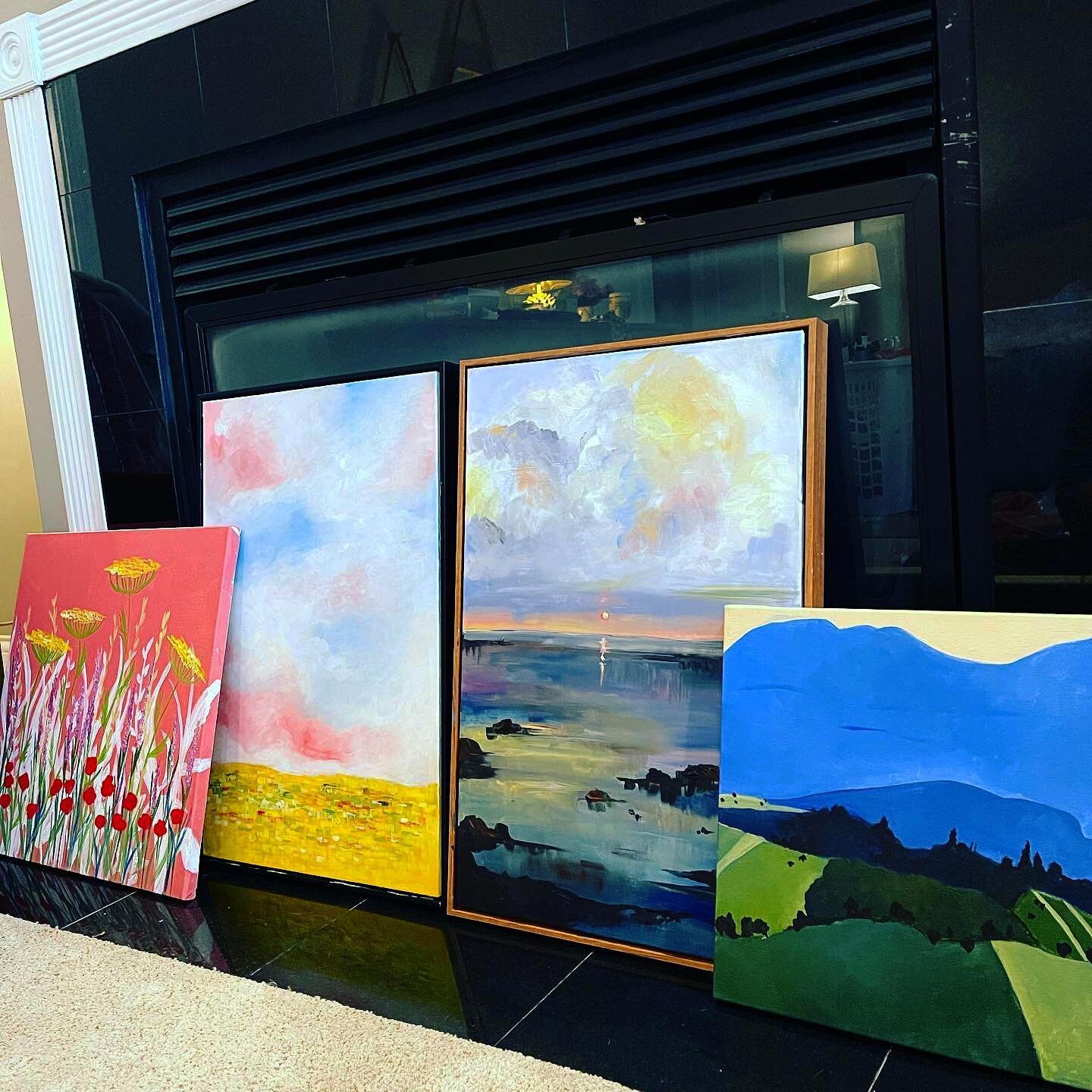 Took the advice of some fellow writers 😘and decided to channel my writers block into another medium. Which resulted in four new paintings. In one day. Woof. 
.
.
.
.
.
.
#painting #art #artistsoninstagram #artofinstagram #artist #artoftheday #artwor
