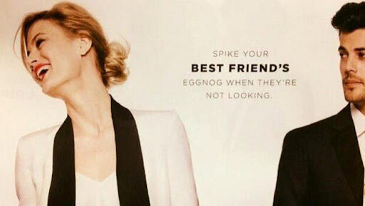 For example, this Bloomingdale’s holiday advertisement condoning rape culture.