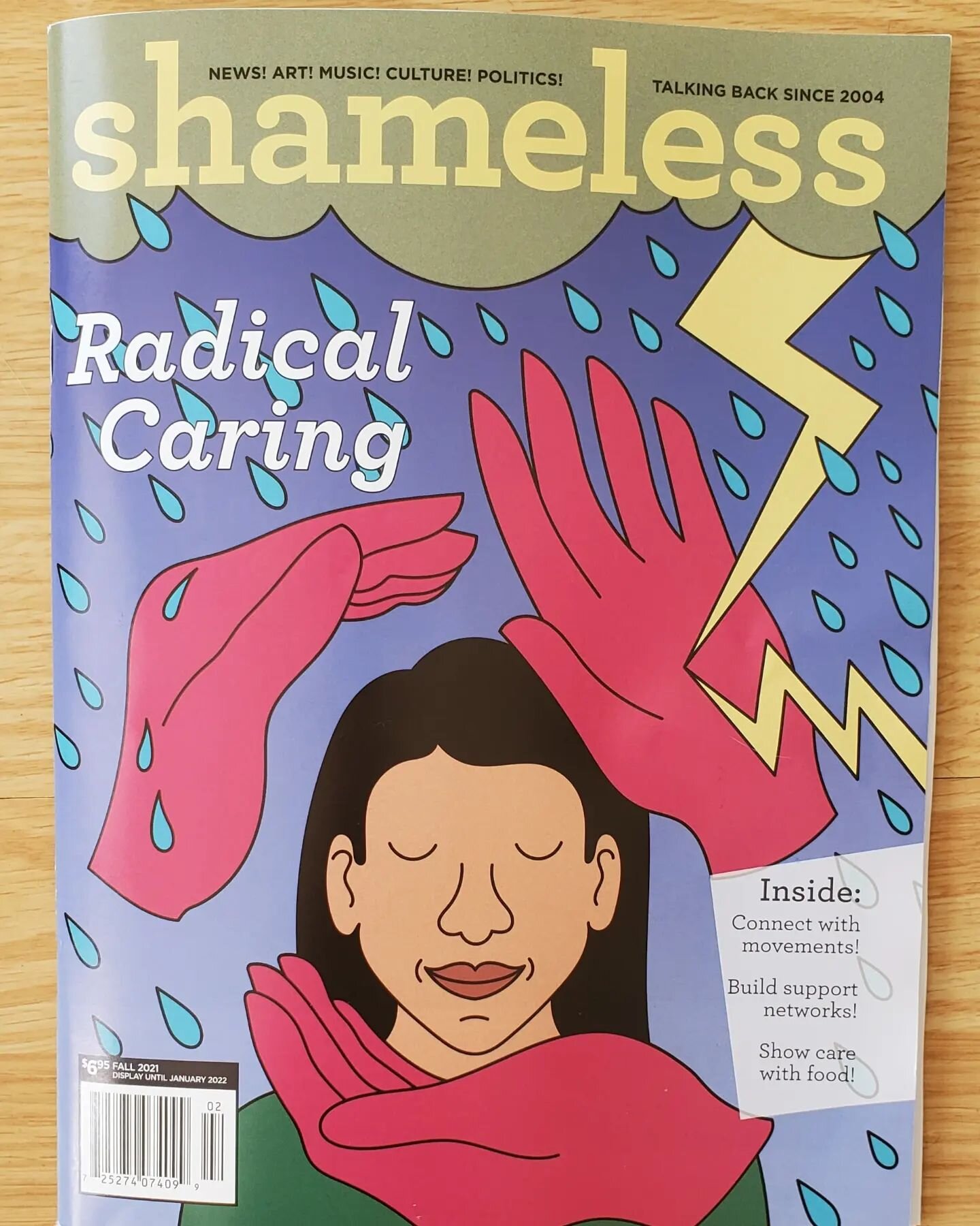 Just in time for a day when we can use reminders of community care, survivor solidarity and offerings.

Thank you to Shameless magazine for including us in this issue. Thank you to all the board members, staff and peers that shared their offerings wi