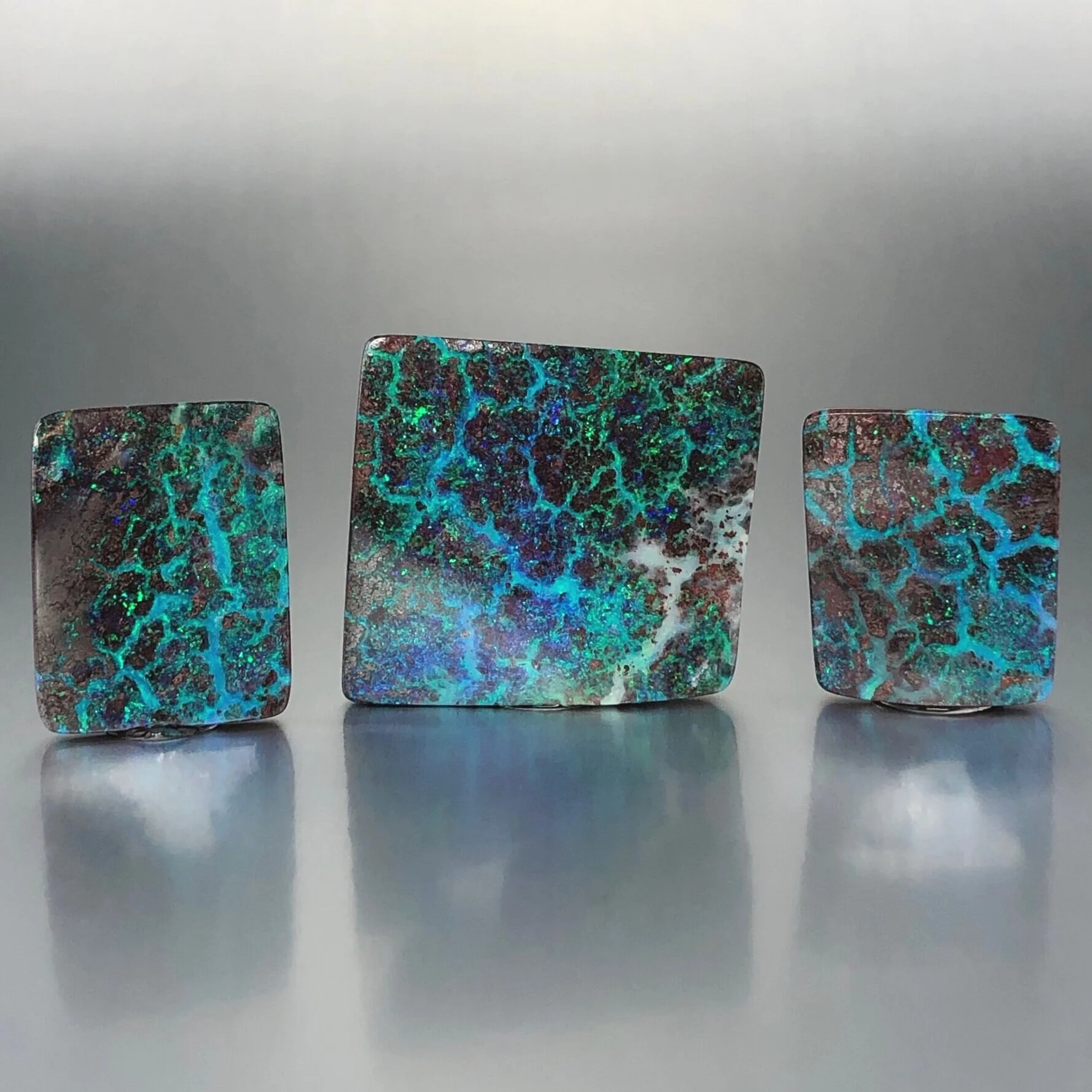 Boulder Opal-Square Cabochon-Set-71.98tcw