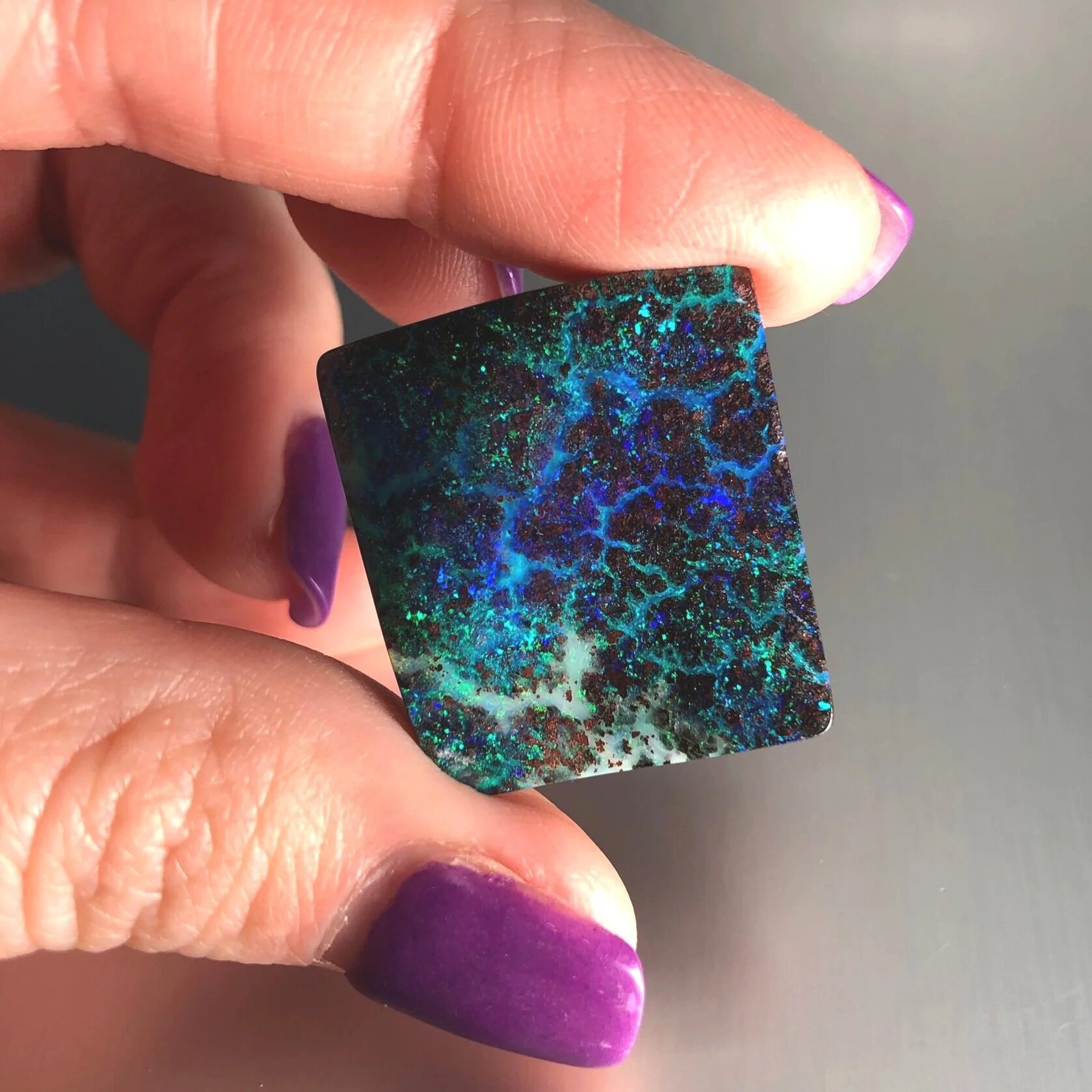 Boulder Opal-Square Cabochon-Set-71.98tcw