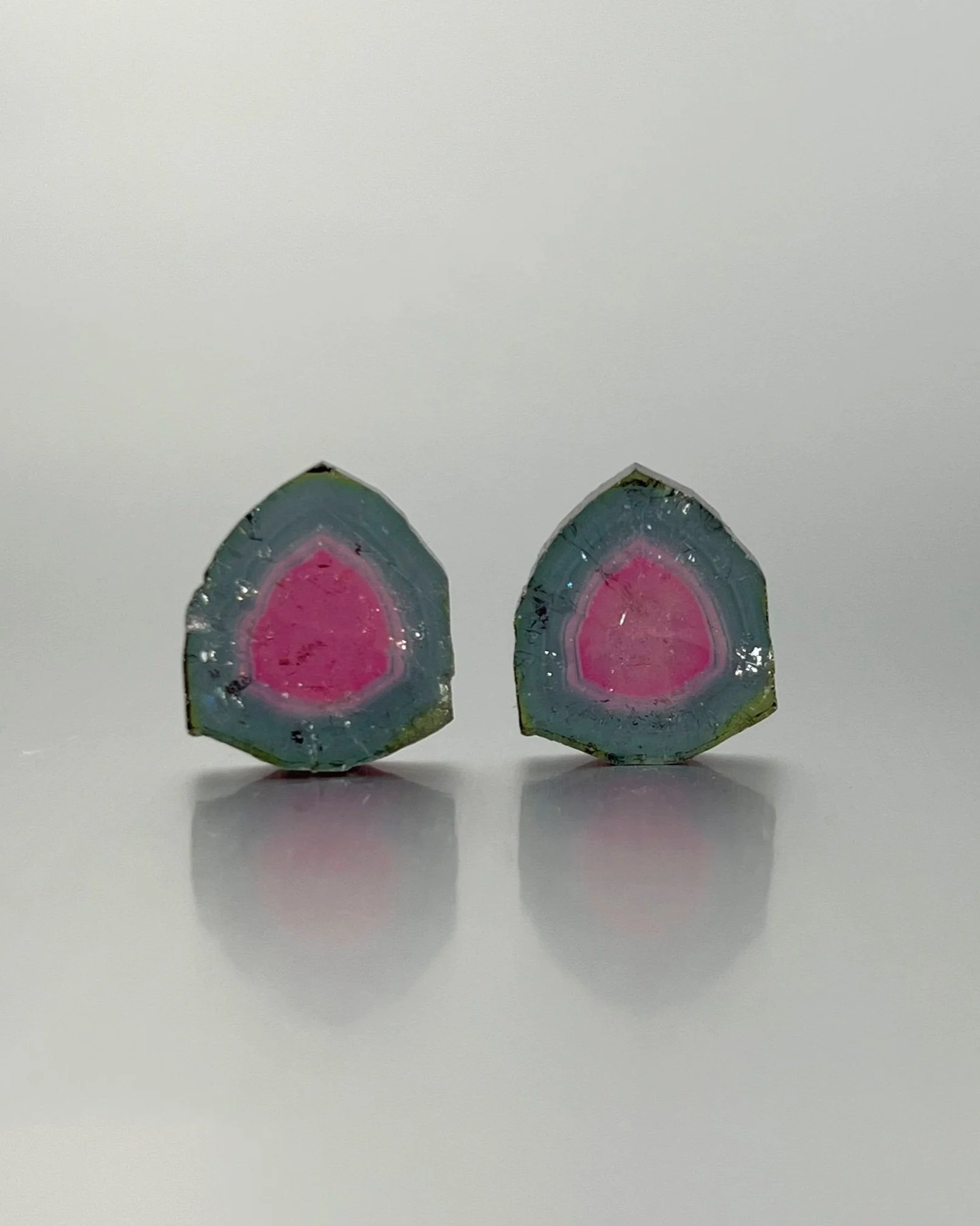 BiColor-Tourmaline-Pink and Blue-Slice-Set-14.28tcw