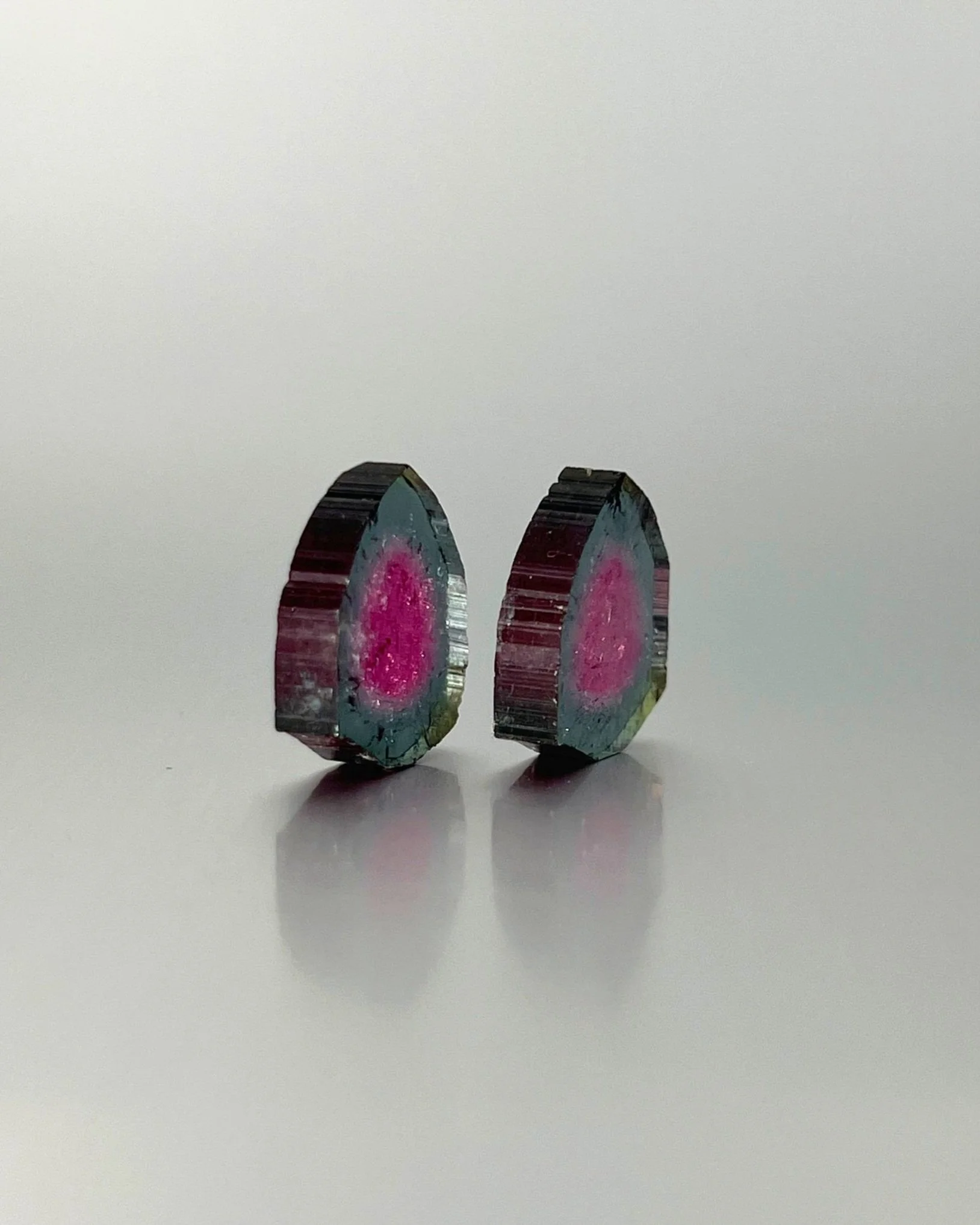 BiColor-Tourmaline-Pink and Blue-Slice-Set-14.28tcw