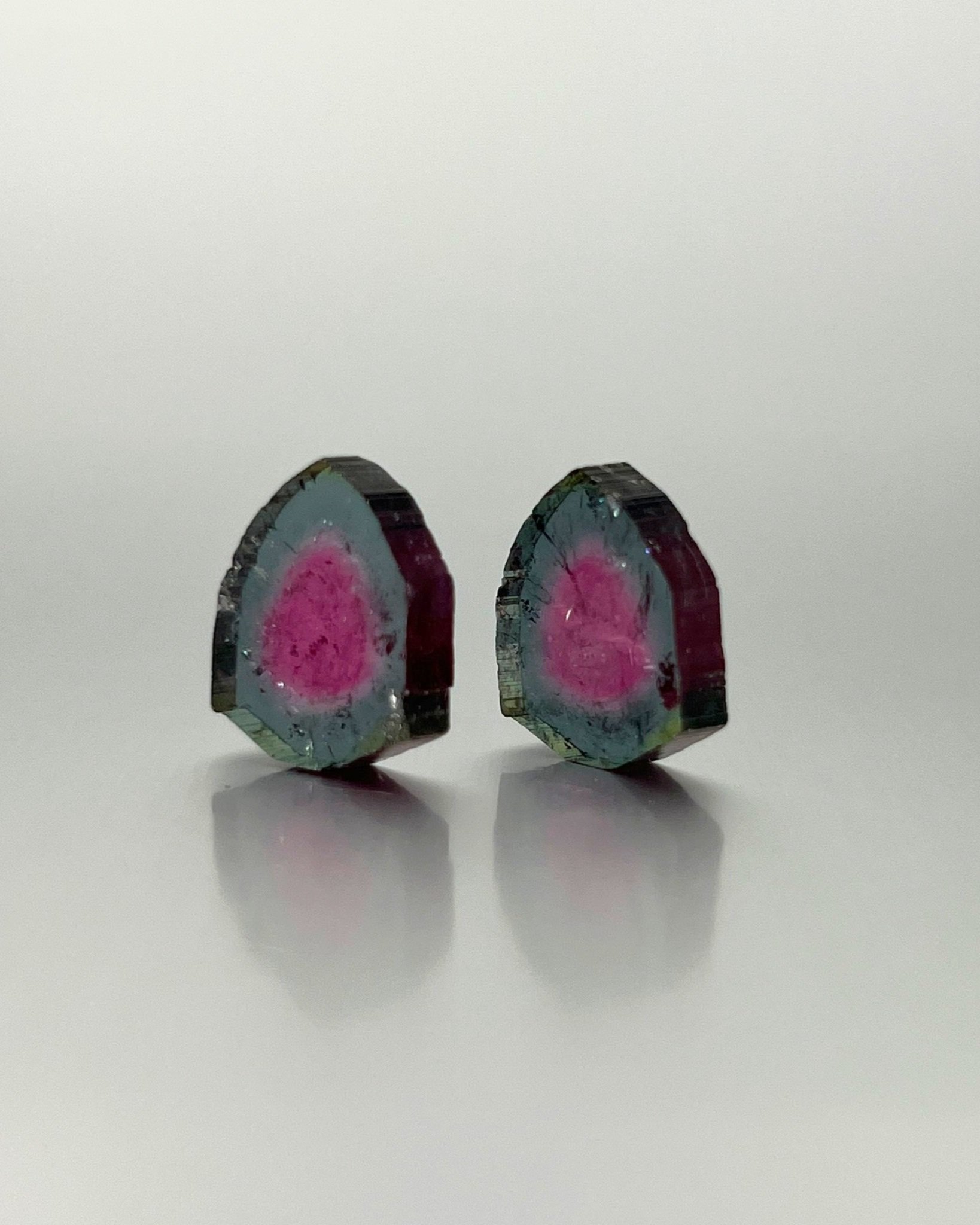 BiColor-Tourmaline-Pink and Blue-Slice-Set-14.28tcw
