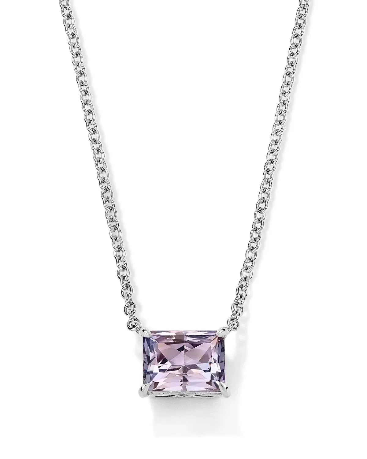 One-of-a-Kind Fancy Tanzanite Emerald Radiant-cut Pendant with Hidden Diamond Halo