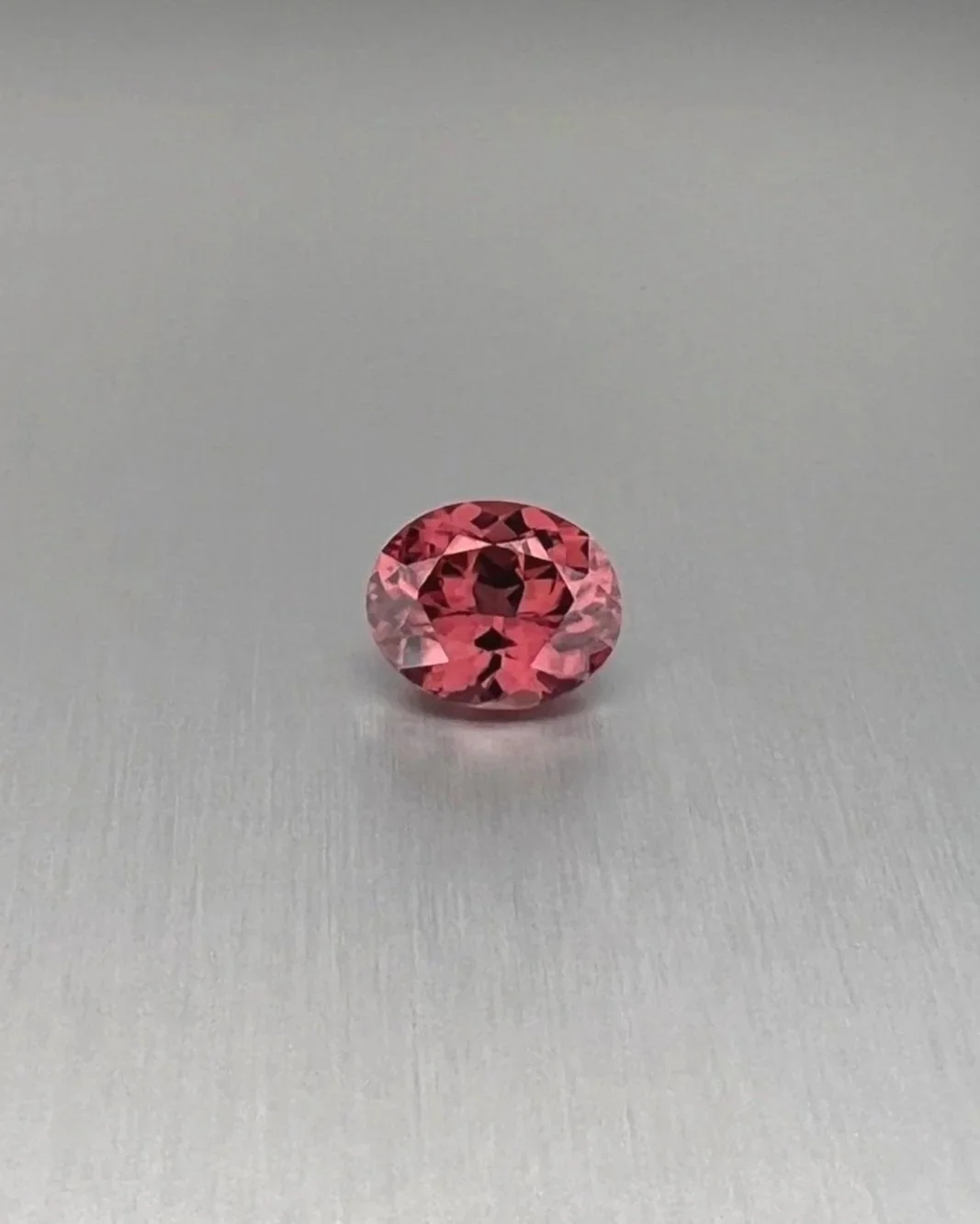 Red Zircon Oval Brilliant, 4.63ct