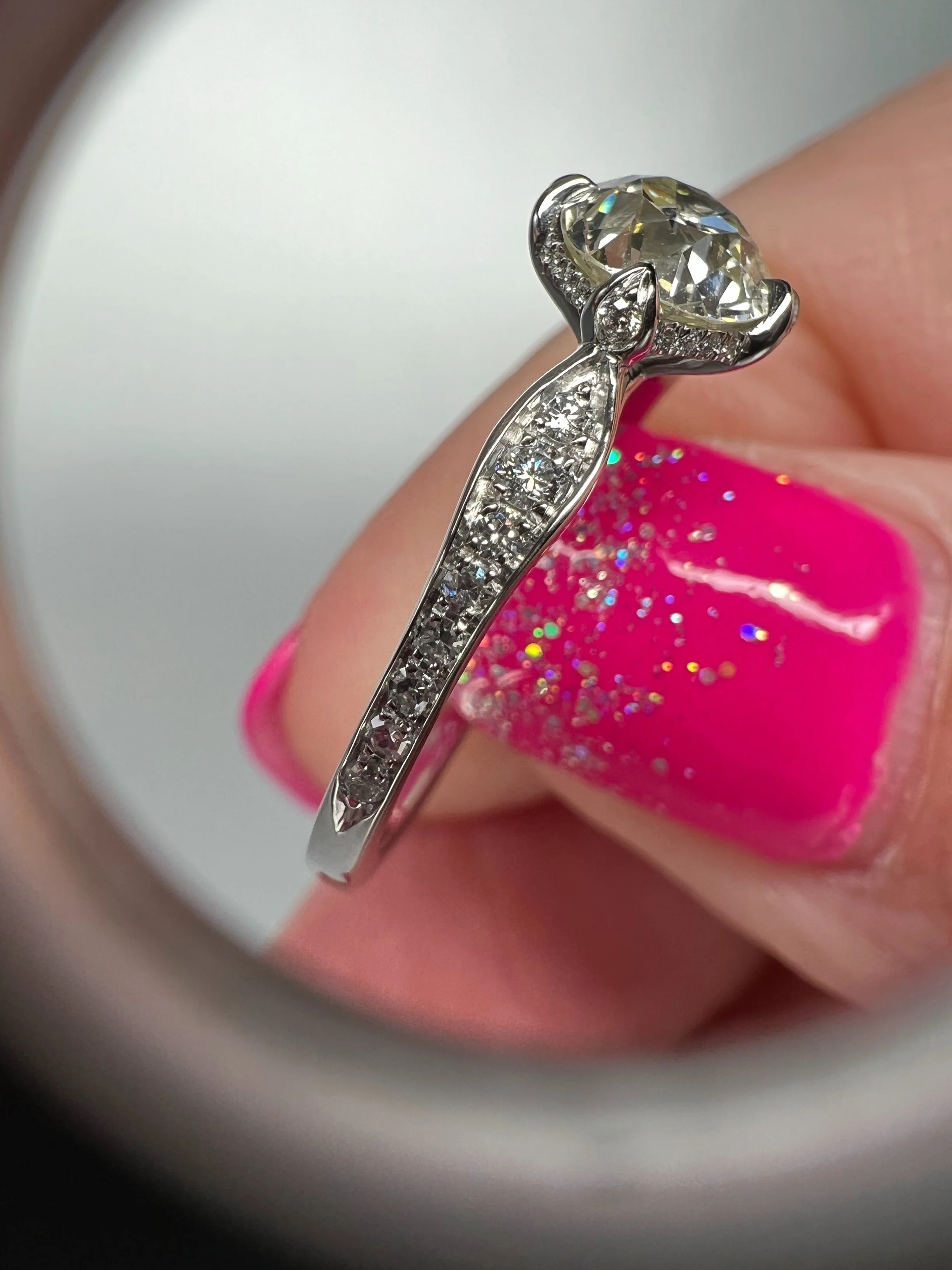 Detail View of Diamond Ring