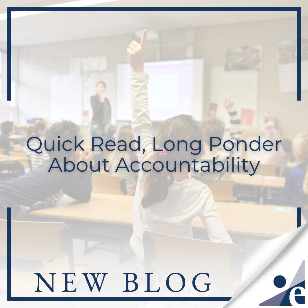✨N E W  B L O G✨ Quick Read, Long Ponder About Accountability by @gingerlewman 
&quot;When a teacher tells me they want their kids to take more accountability, more responsibility, the first thing I look for in their classroom is how often the academ