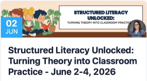 structured literacy workshop logo