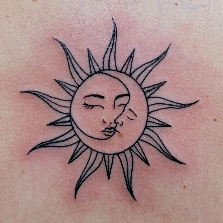 Clean Sun and moon by @punkydesigns