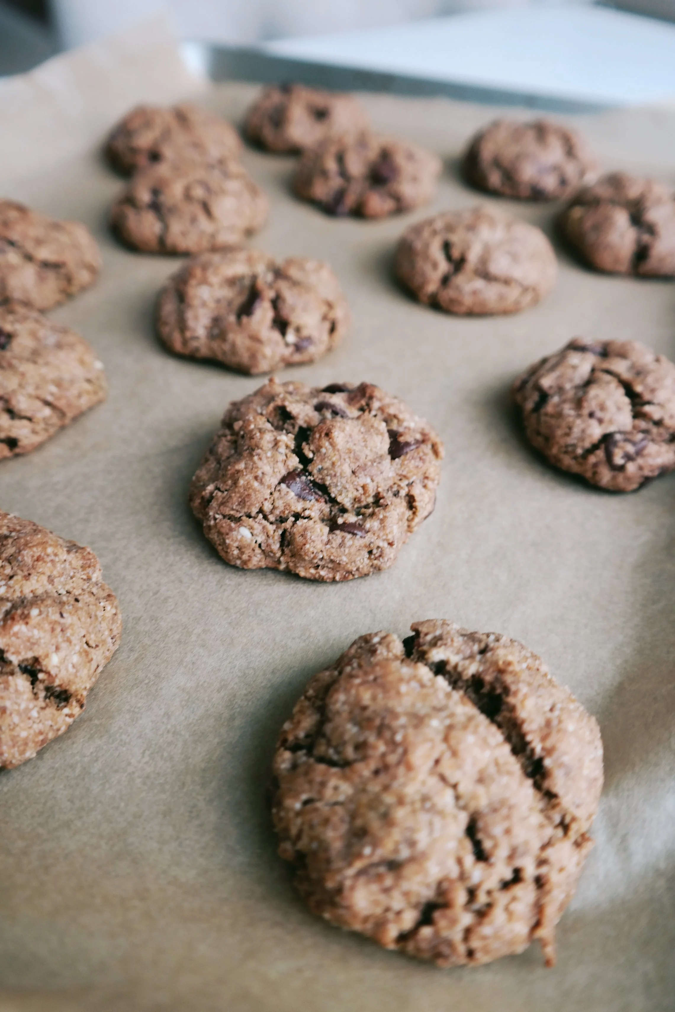 Grain-Free Almond Butter Chocolate Chip Cookies