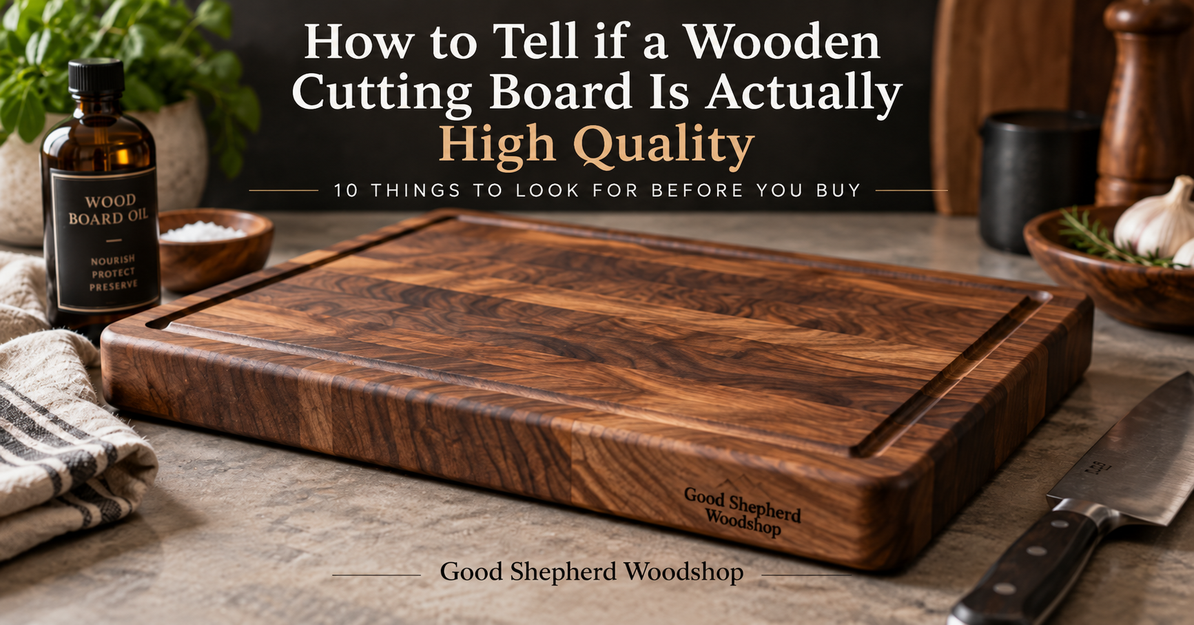 How to Tell if a Wooden Cutting Board Is Actually High Quality