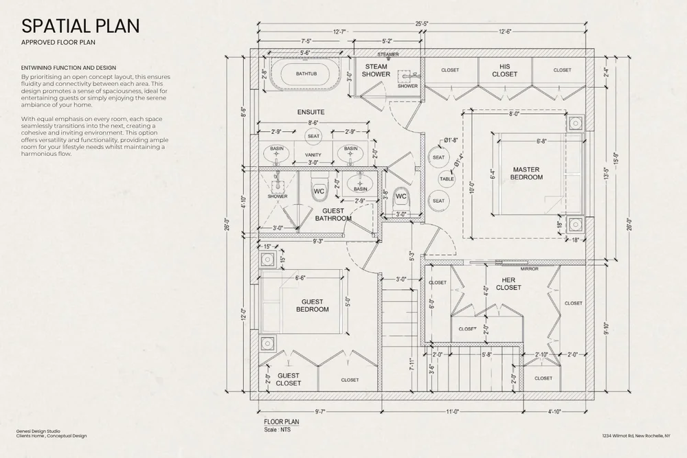 Genesi Space planning example