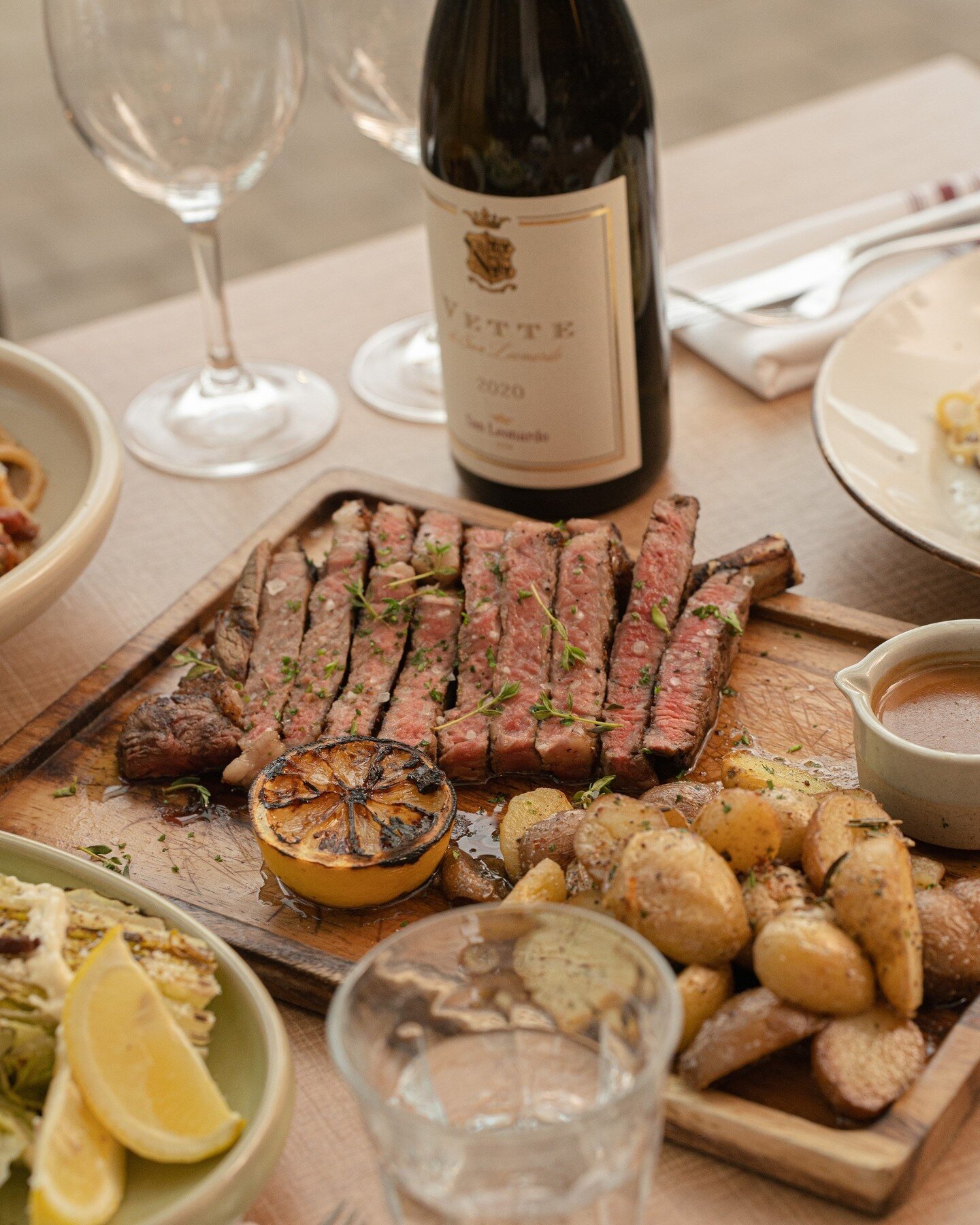 A combo that&rsquo;s meant to be savoured. 

Steak, potatoes, and wine. 

A recipe for relaxation. Buon Appetito!