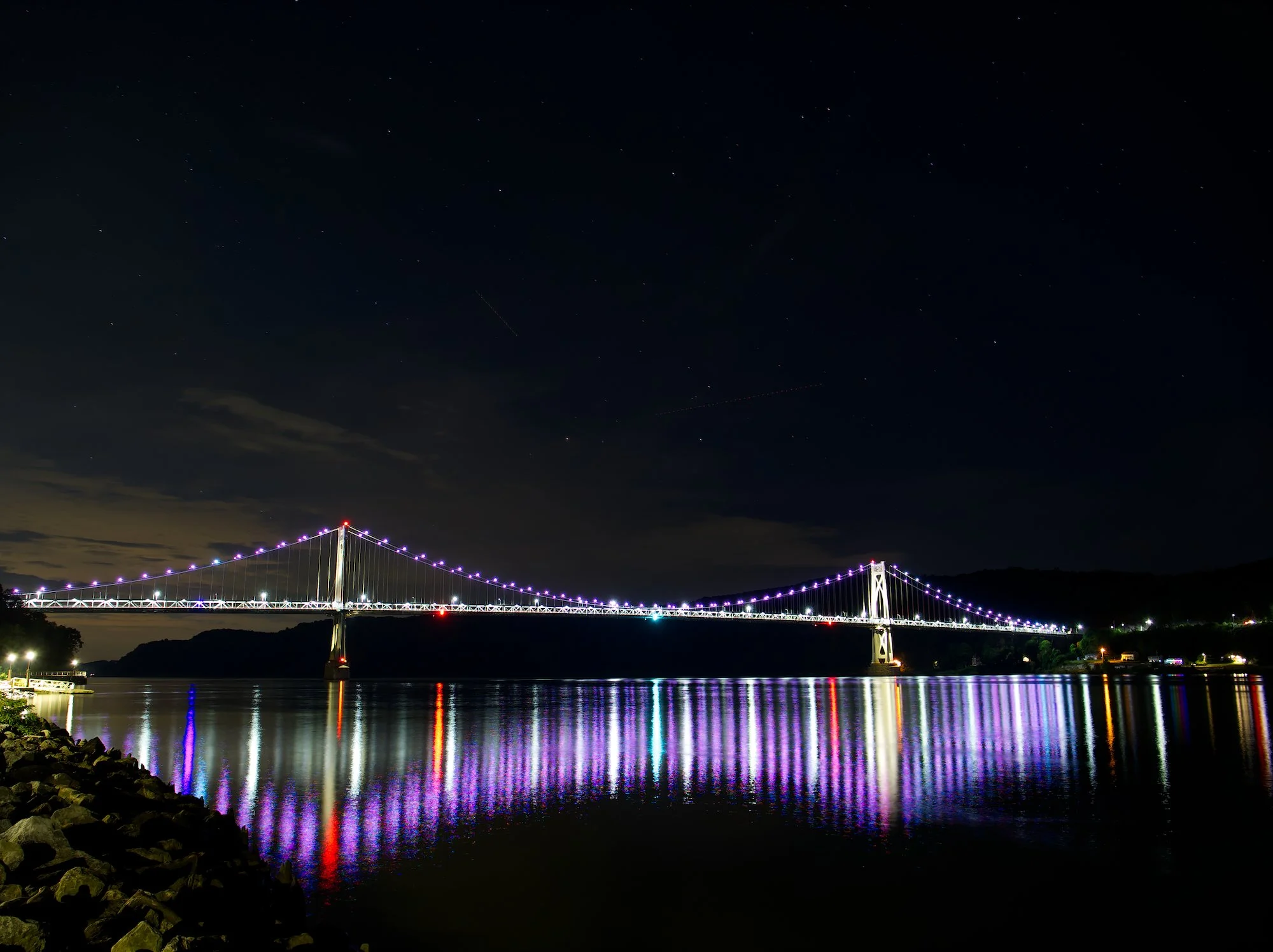 August 13th, 2025 - Mid-Hudson Bridge at Night