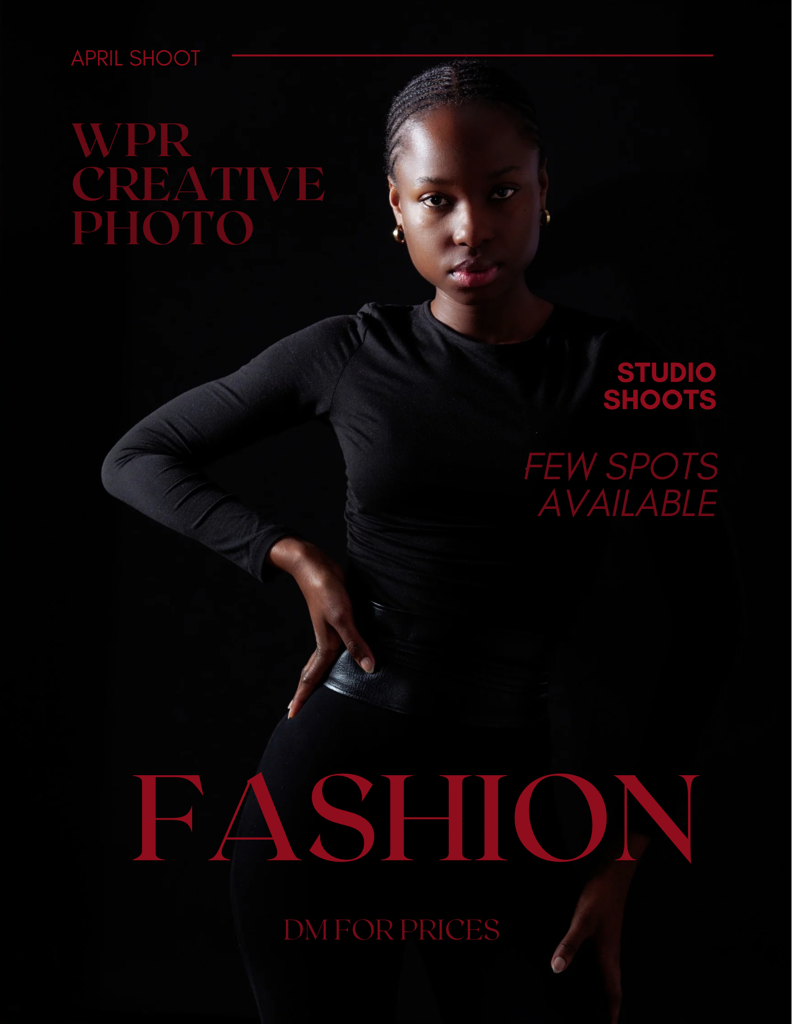 Professional model portfolio photography in NYC.