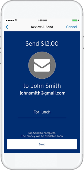 Citibank Zelle app writing and prototyping