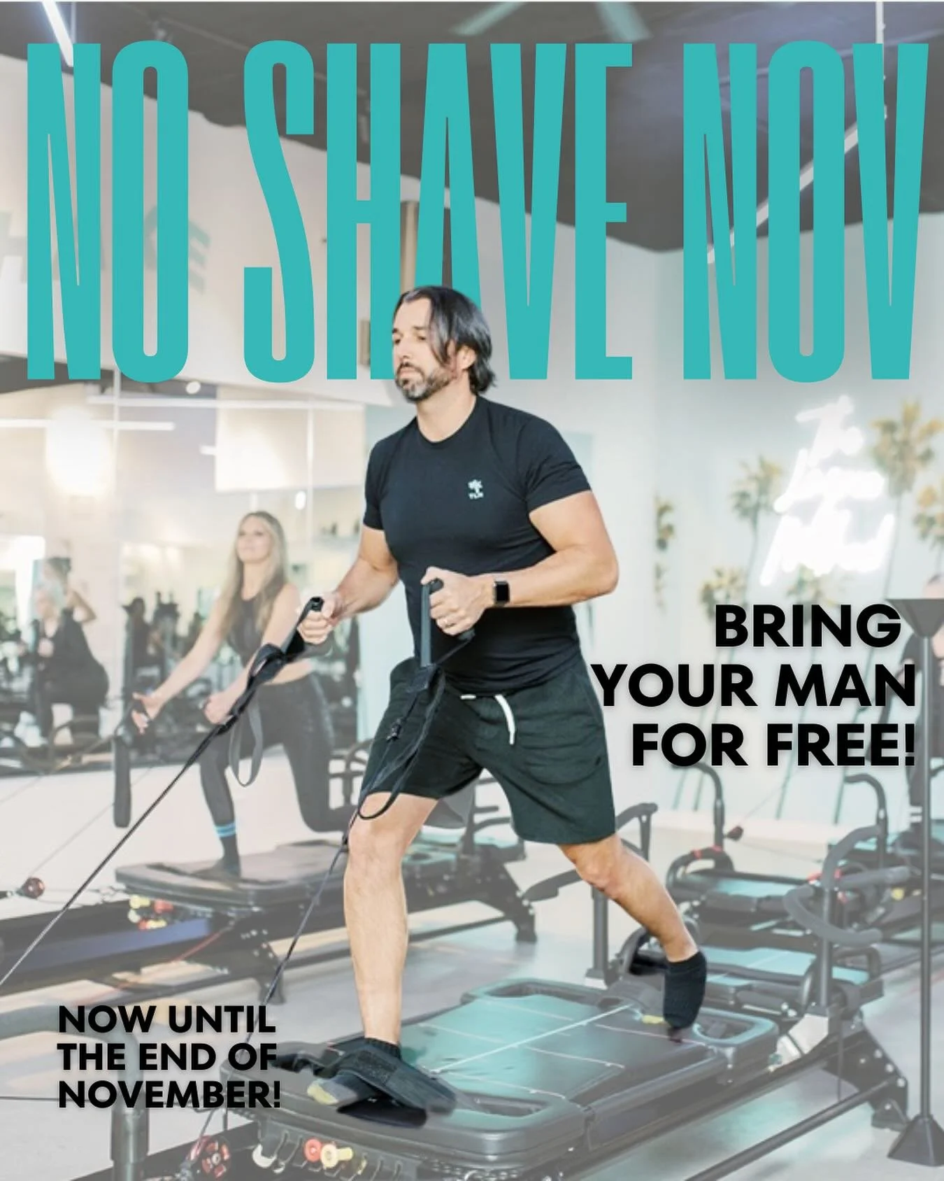 No Shave November just got stronger 💪🧔

 All month long, bring a man to class for FREE and show him what the Lagree shakes are really about. Trust us&mdash;he&rsquo;ll walk out humbled, hooked, and maybe even scheduling his next class 😉

📞 Call o