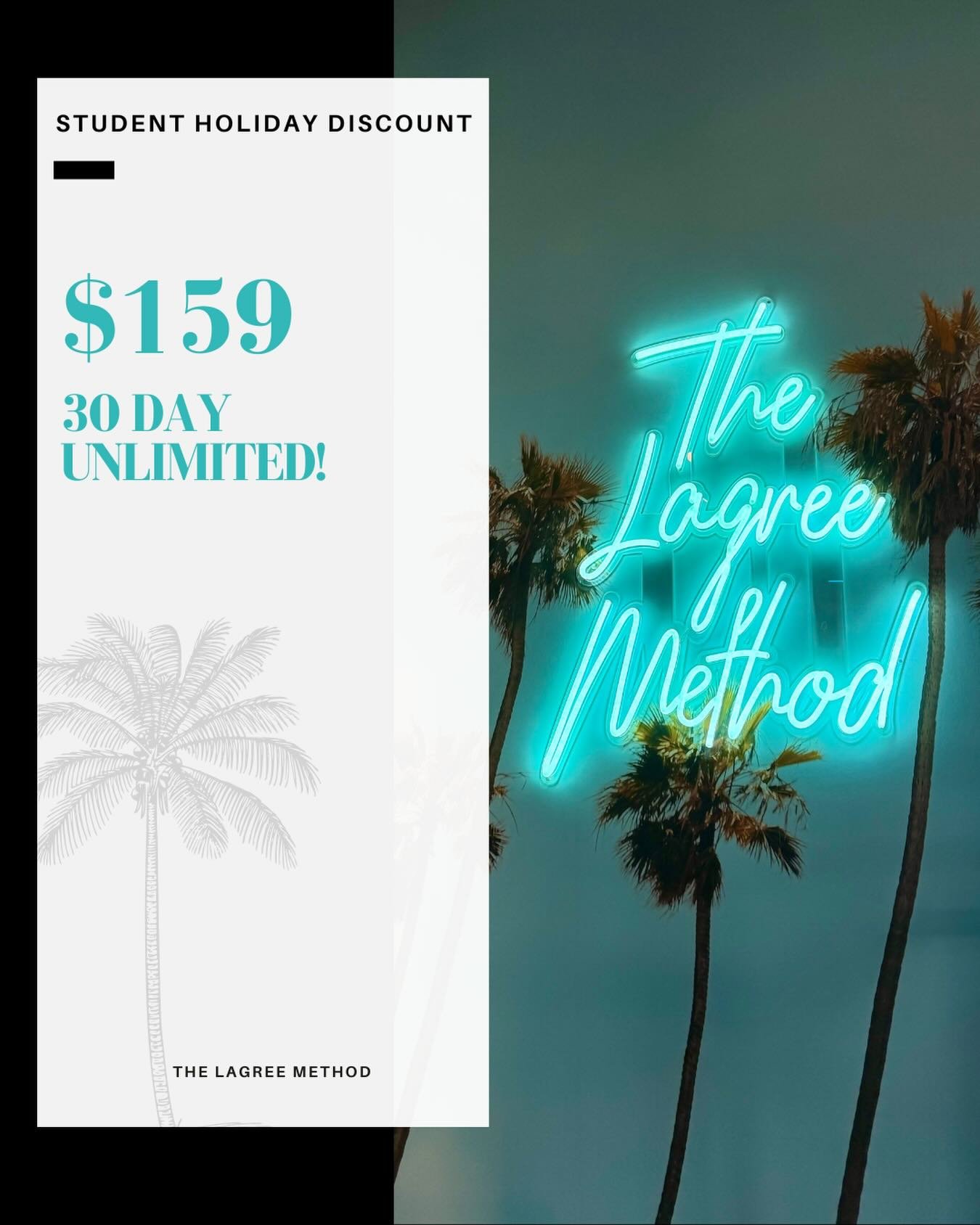 ❄️ Student Winter Break just got a whole lot sweatier ❄️

 Our 30-Day Unlimited Membership is back for just $159&mdash;the perfect way to stay strong, shake hard, and make the most of your time home.

Students, just email us a photo of your ID and we