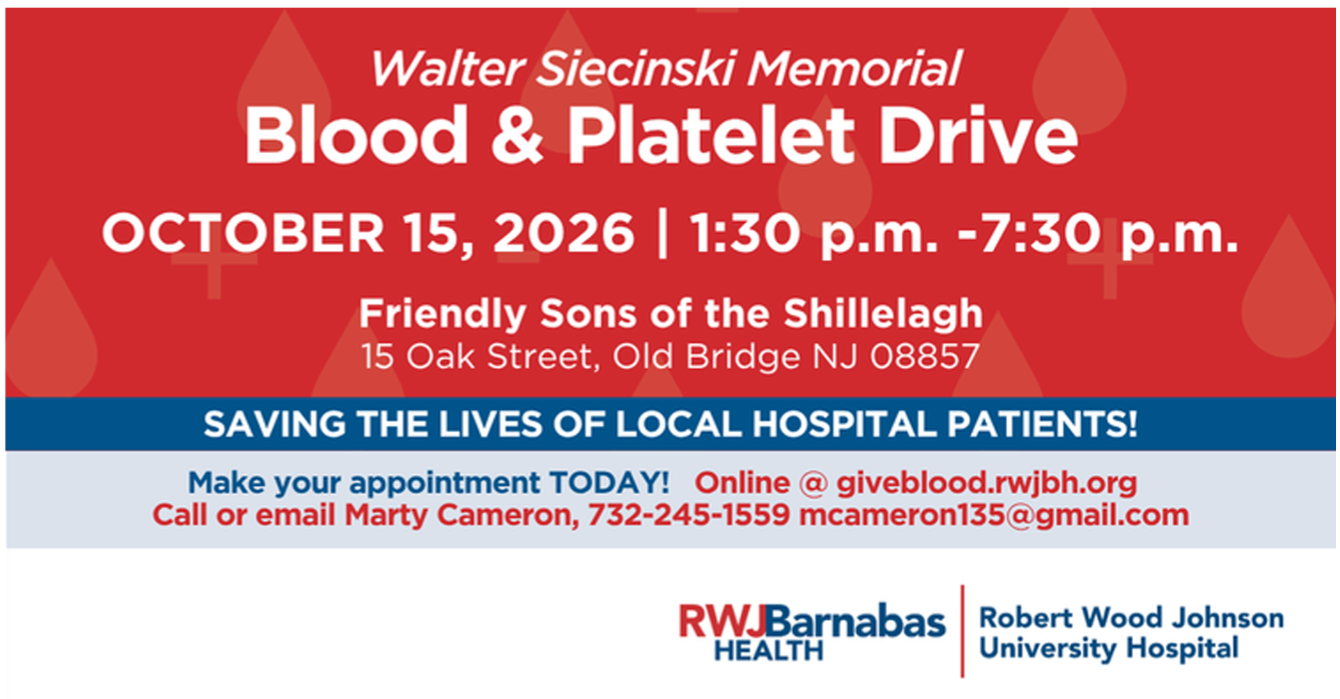 Walter Siecinski Memorial Blood Drive