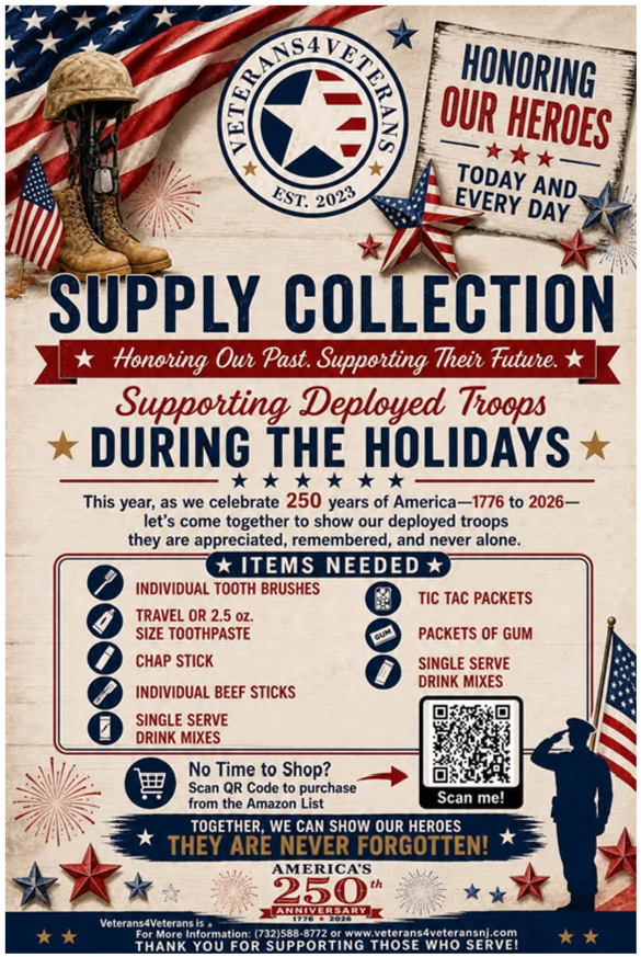 Veterans4Veterans Stocking Stuffing