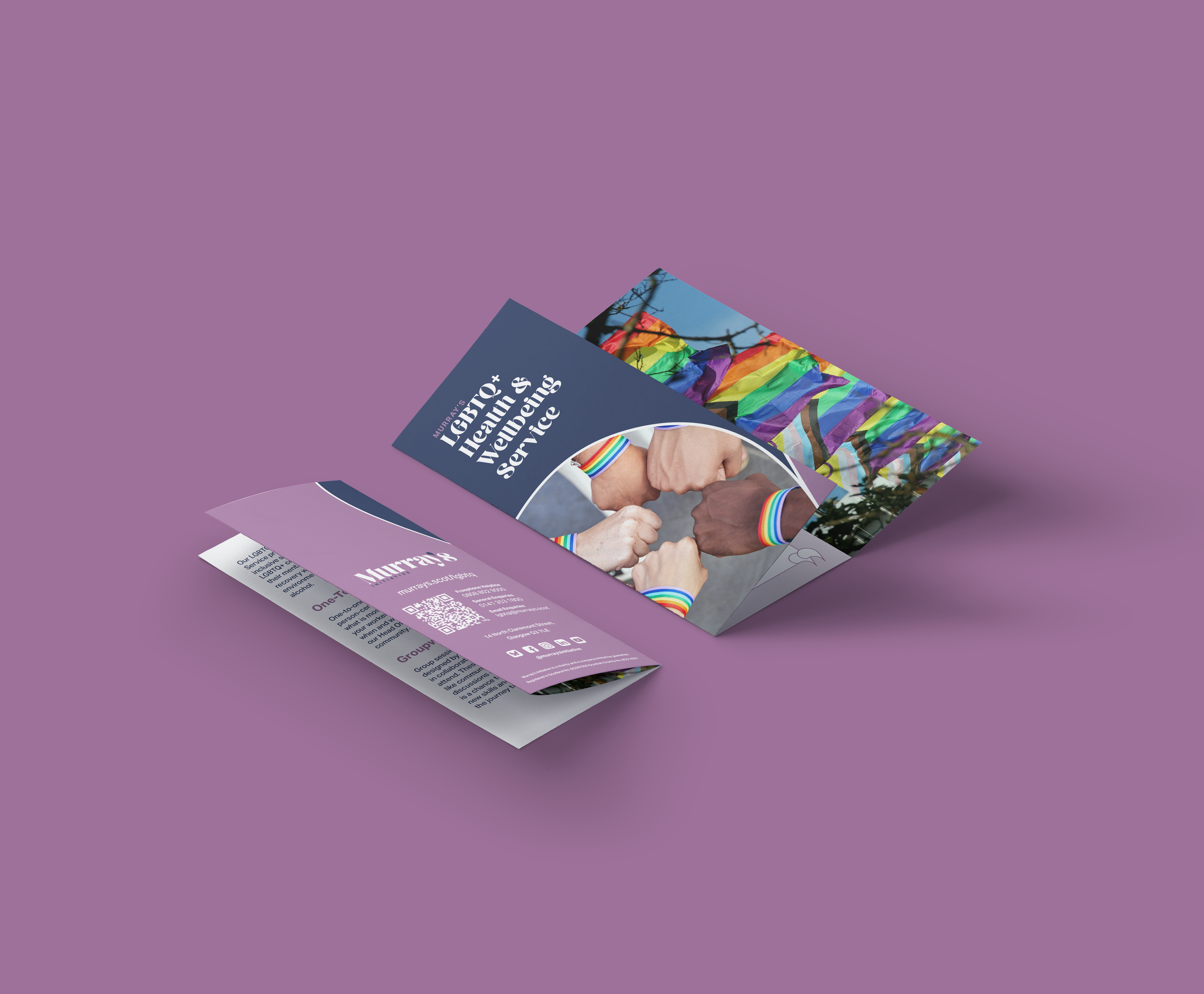 Flyer of Murray's LGBTQ+ Health and Wellbeing service