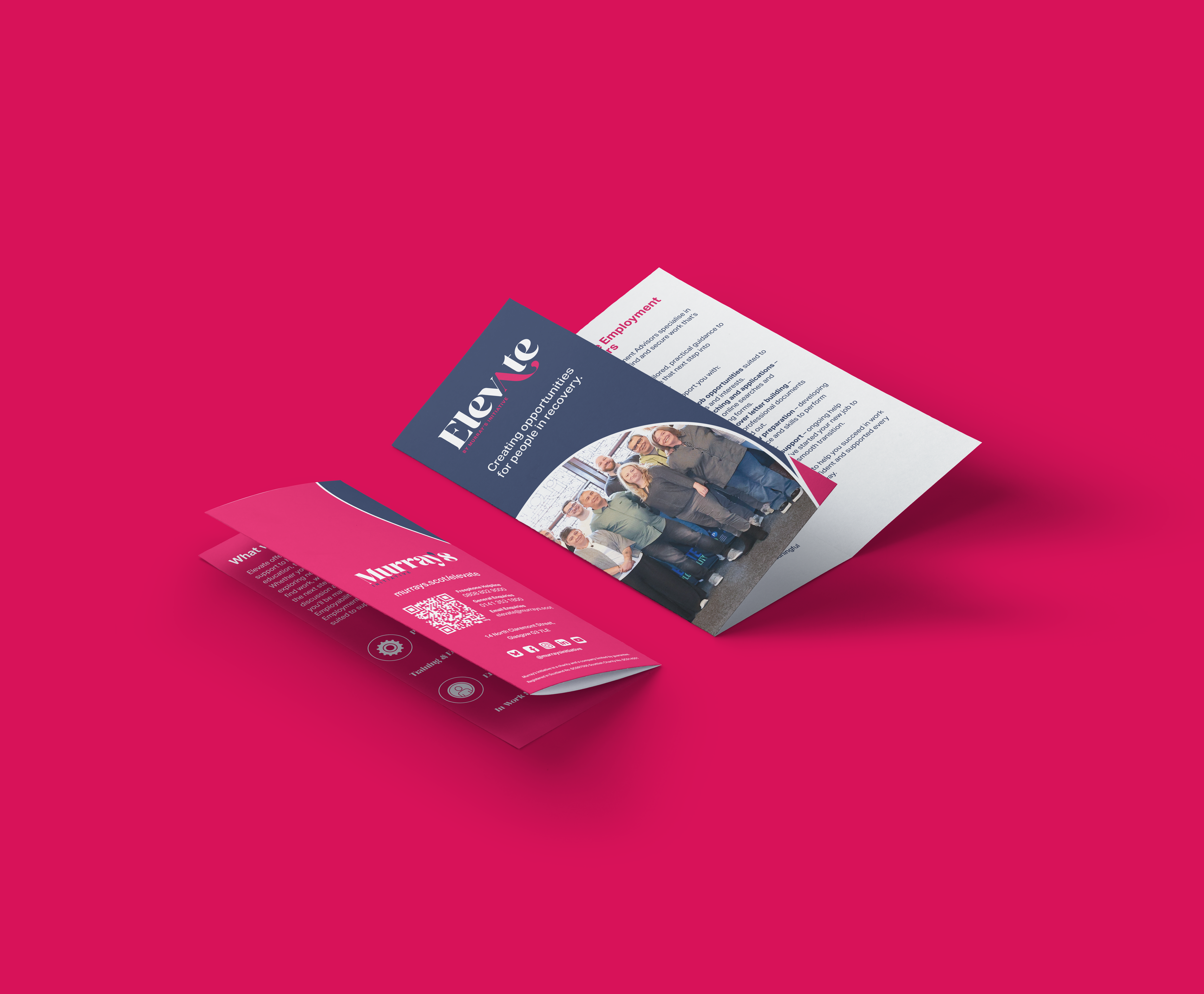 Flyer of Murray's Elevate Service